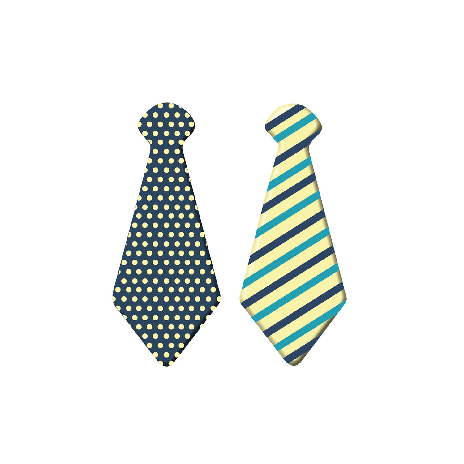 2D WHITE CHOCOLATE TIES 56X23MM