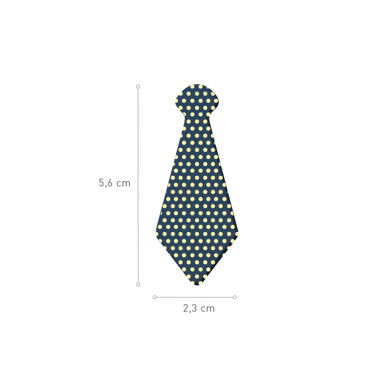 2D WHITE CHOCOLATE TIES 56X23MM
