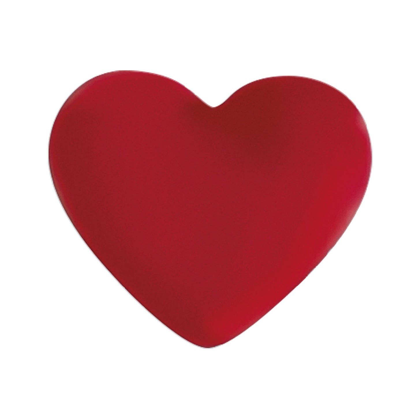 RED HEART 2D BLACK CHOCOLATE 30X27MM