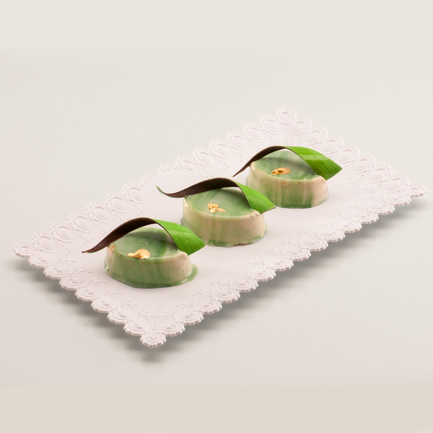 ESPIRAL TWIST VERDE CHOCOLATE NEGRO 8.4X3CM