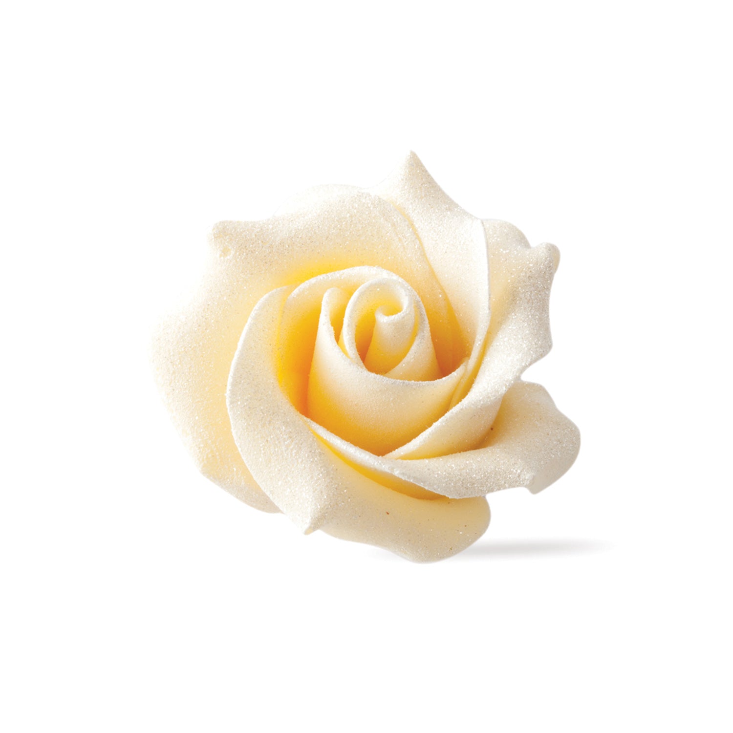 PEARLED WHITE CHOCOLATE ROSE 45*30 MM