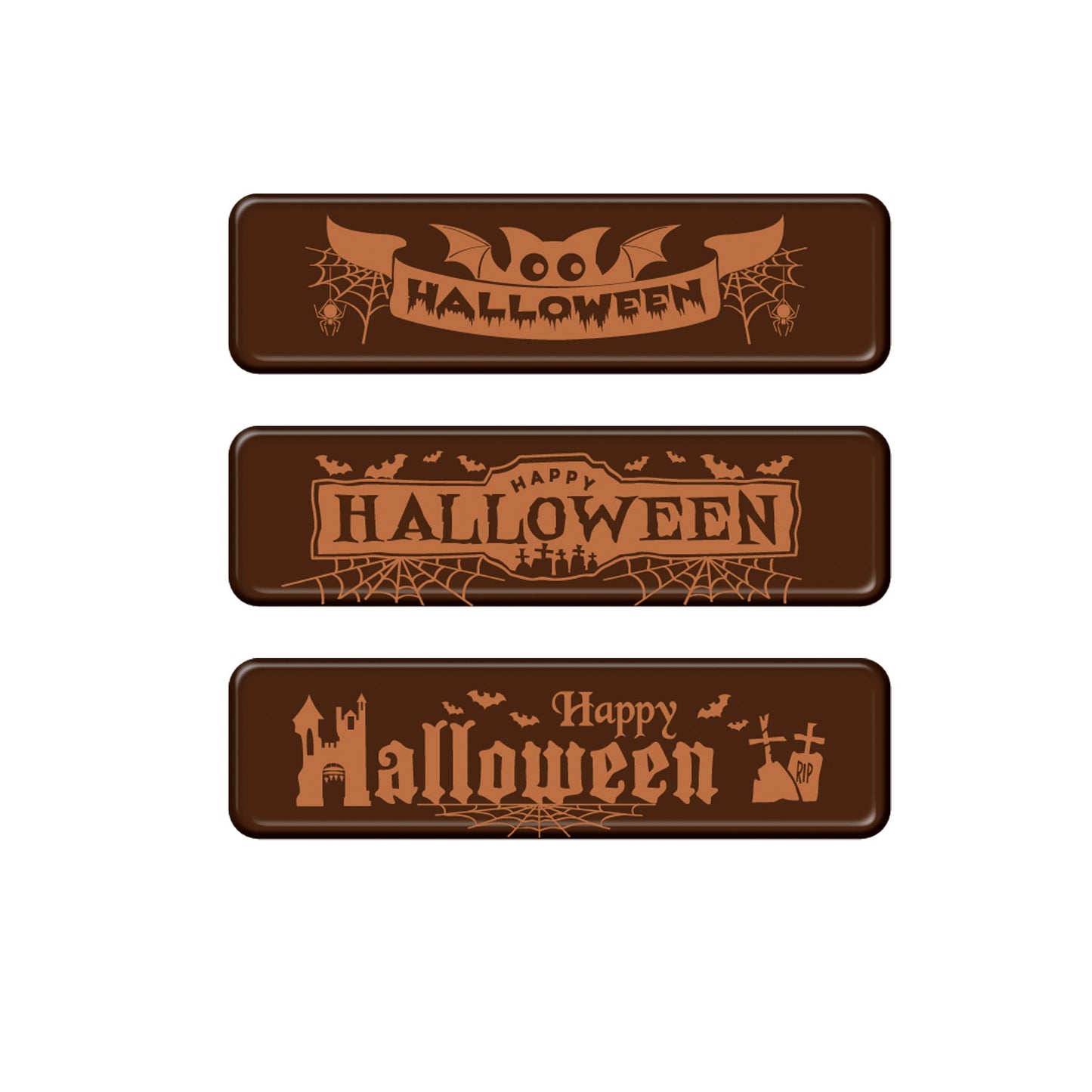 ASSIETTE CHOCOLAT HALLOWEEN ASSORTI 55X15MM
