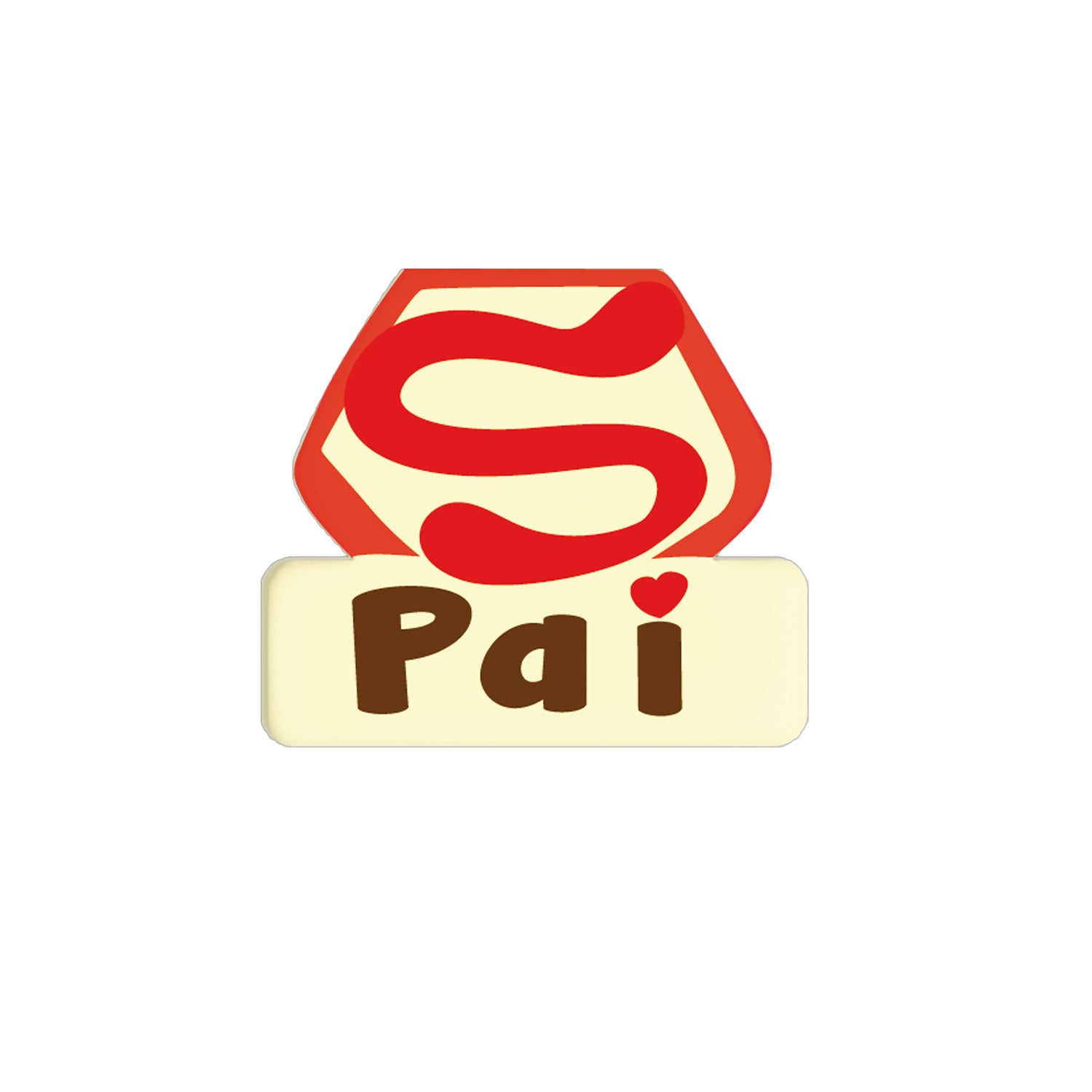 PLACA DE CHOCOLATE BLANCO SUPER PAI 32X37MM