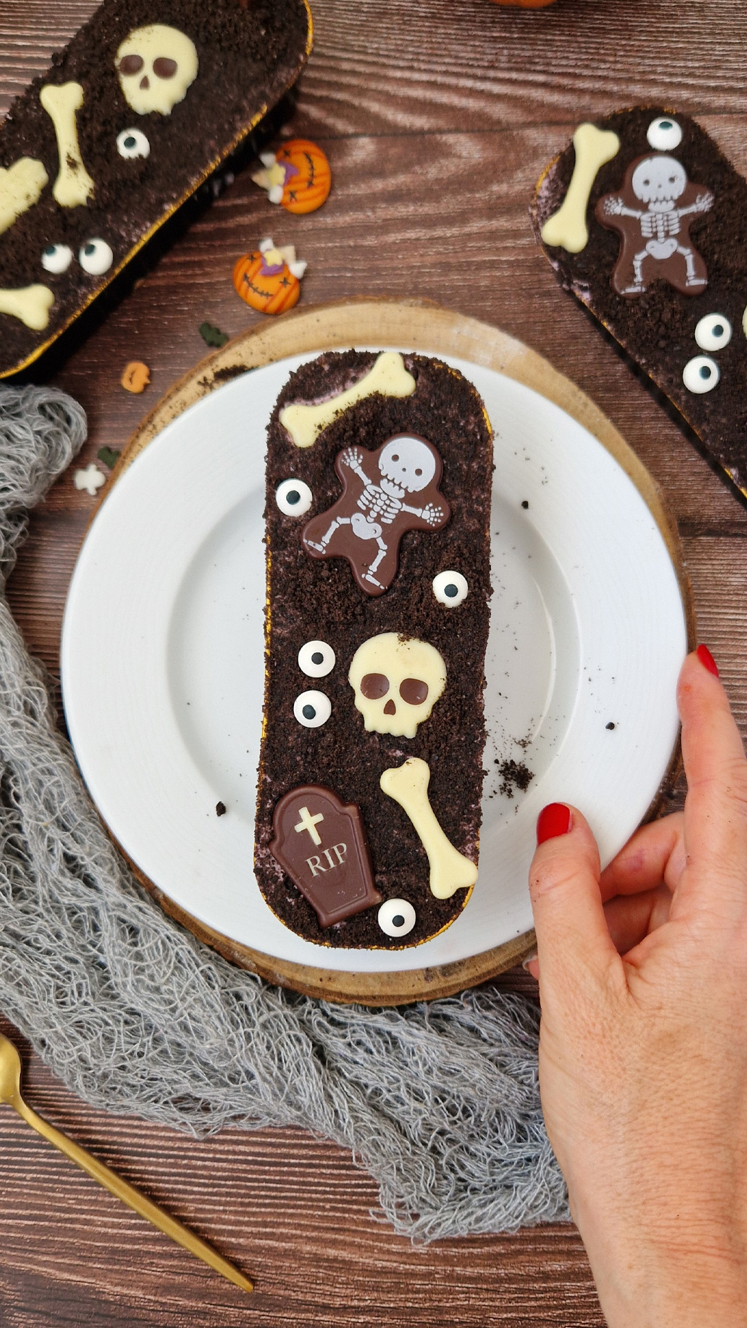 SCHELETRO HALLOWEEN CIOCCOLATO FONDENTE 46X36.6MM