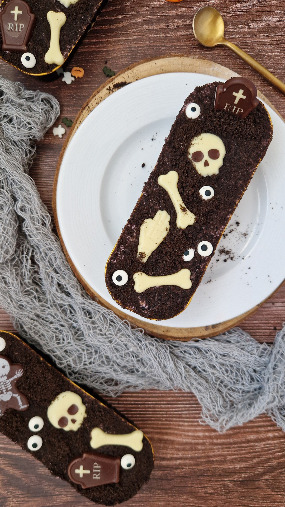 SCHELETRO HALLOWEEN CIOCCOLATO FONDENTE 46X36.6MM