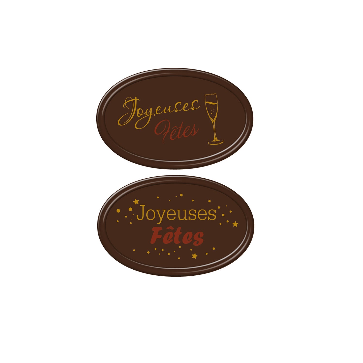 VARIEDADE DE CHOCOLATE ESCURO JOYEUSES FETES 55X35MM
