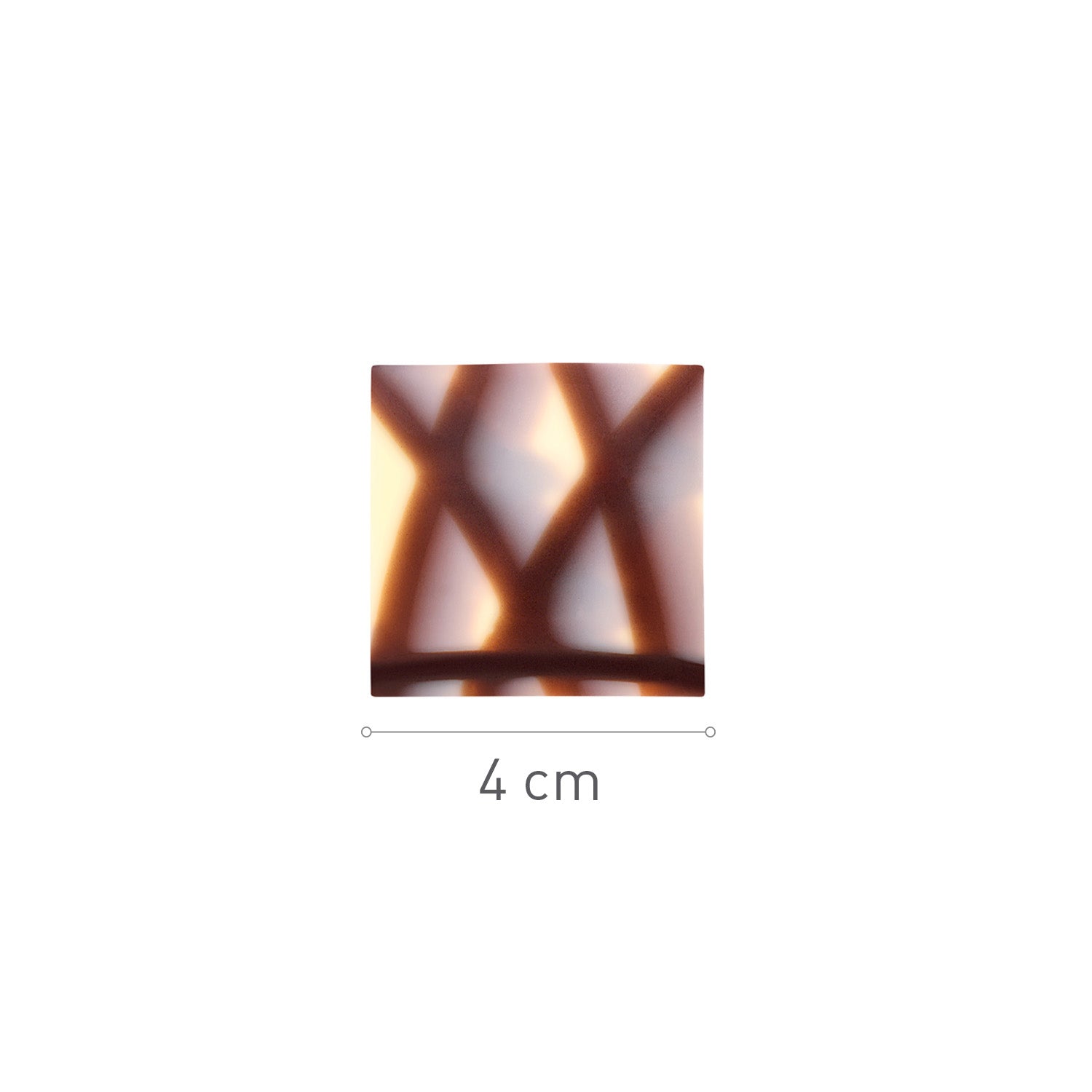 CUADRADO MÁRMOL CHOCOLATE BLANCO 40X40MM
