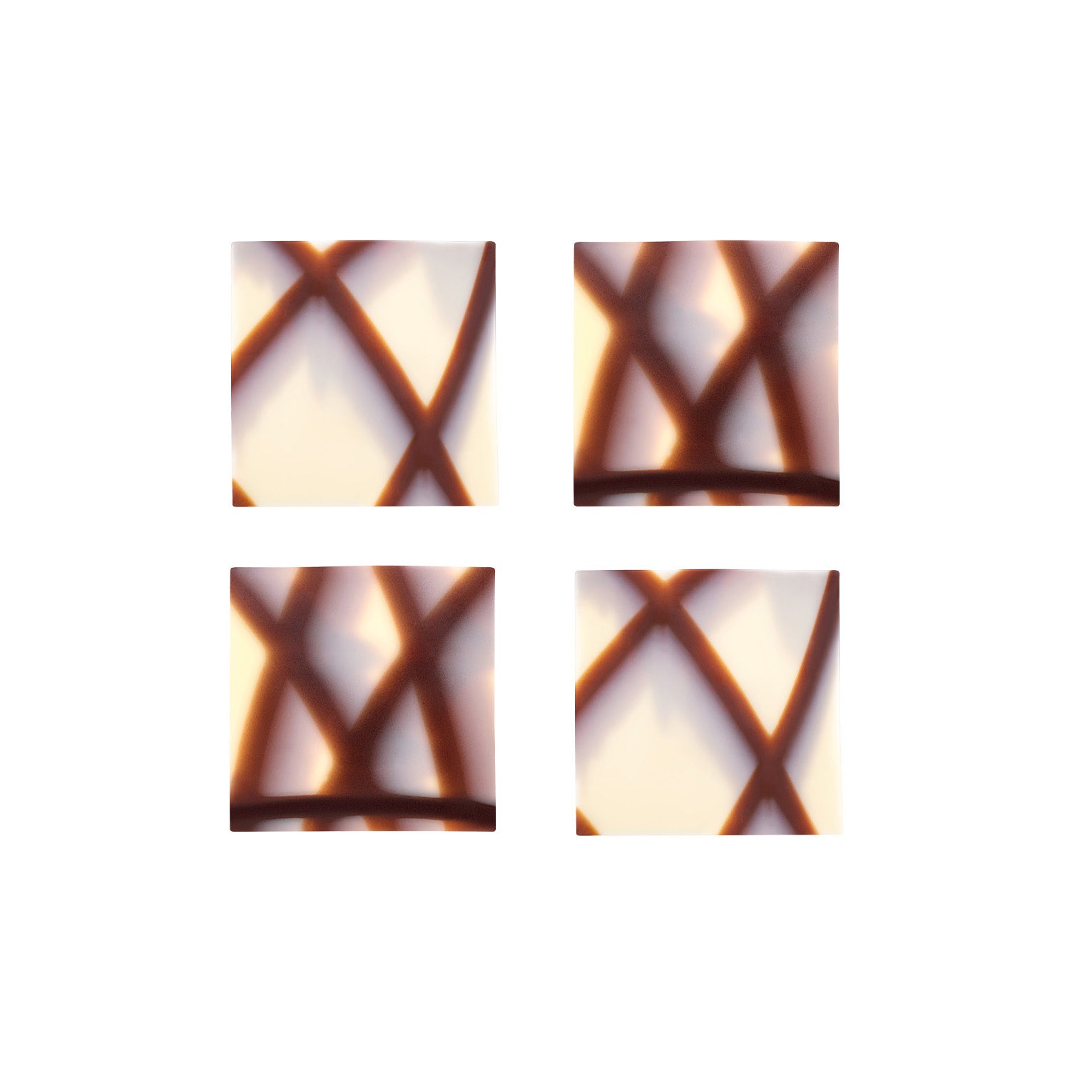 QUADRADO MÁRMORE CHOCOLATE BRANCO 40X40MM