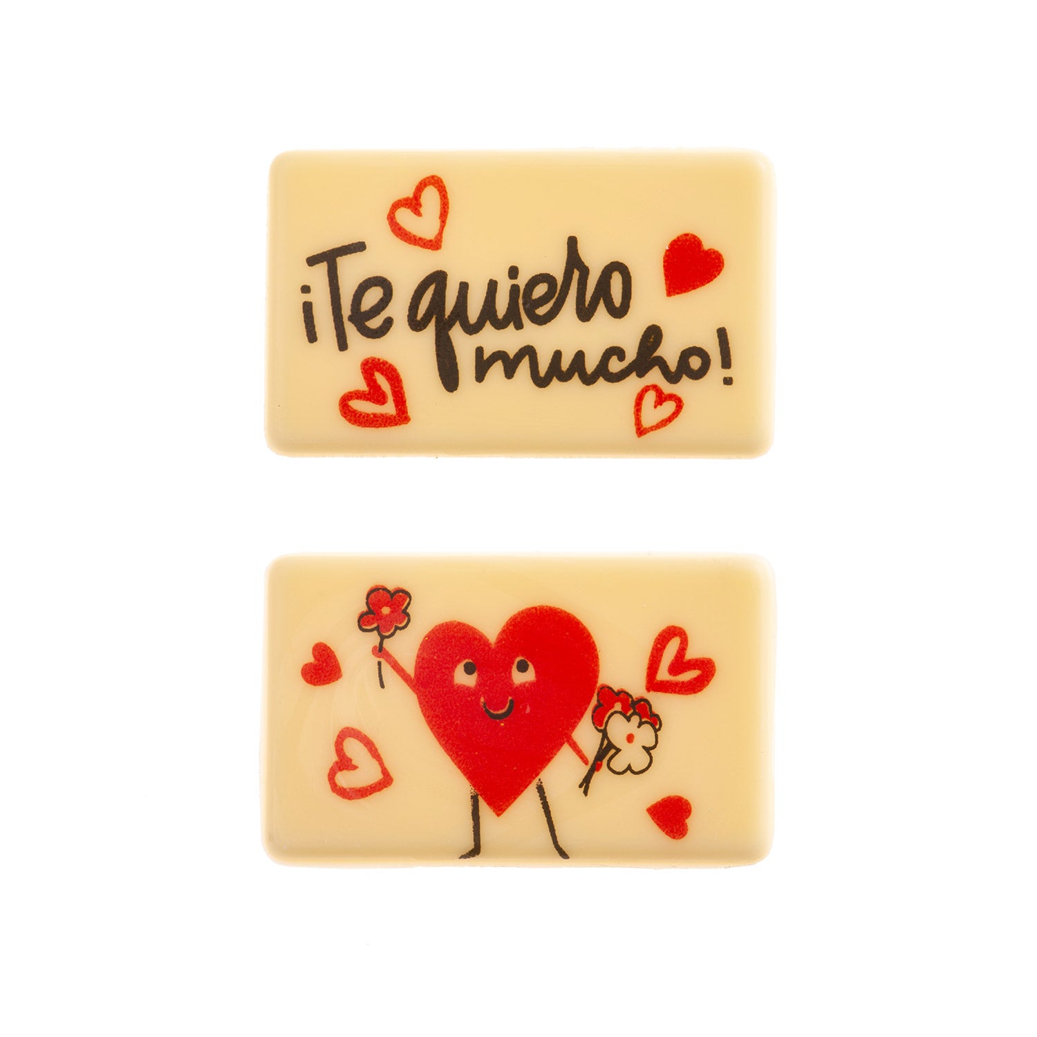 PRATO RETANGULAR CHOCOLATE BRANCO SORTIDO TQM 49X30MM