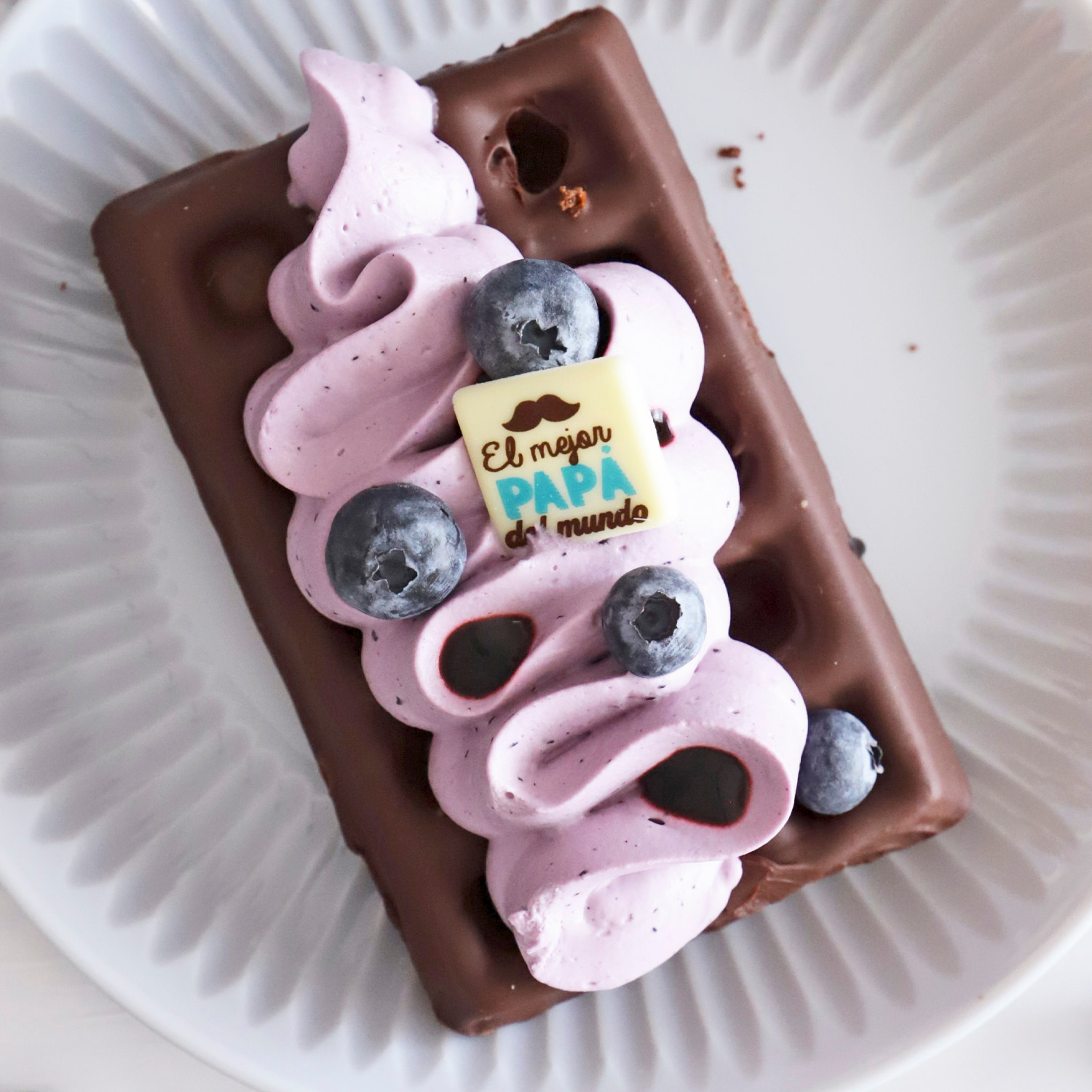 SURTIDO PADRE PLACA CUADRADA CHOCOLATE BLANCO 25X25MM