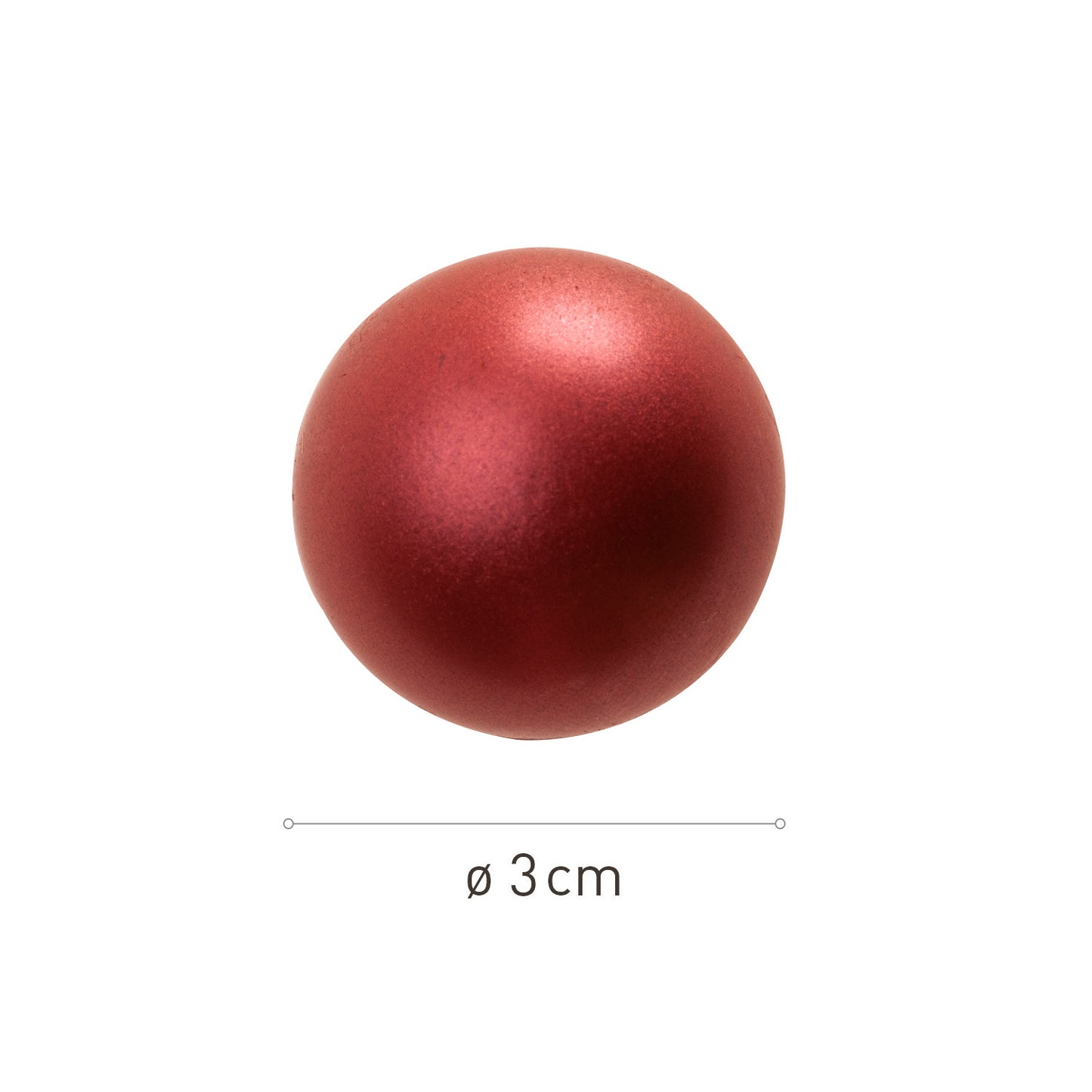 BOLAS BRILHANTES 3D DE CHOCOLATE PRETO SORTIDO Ø30MM