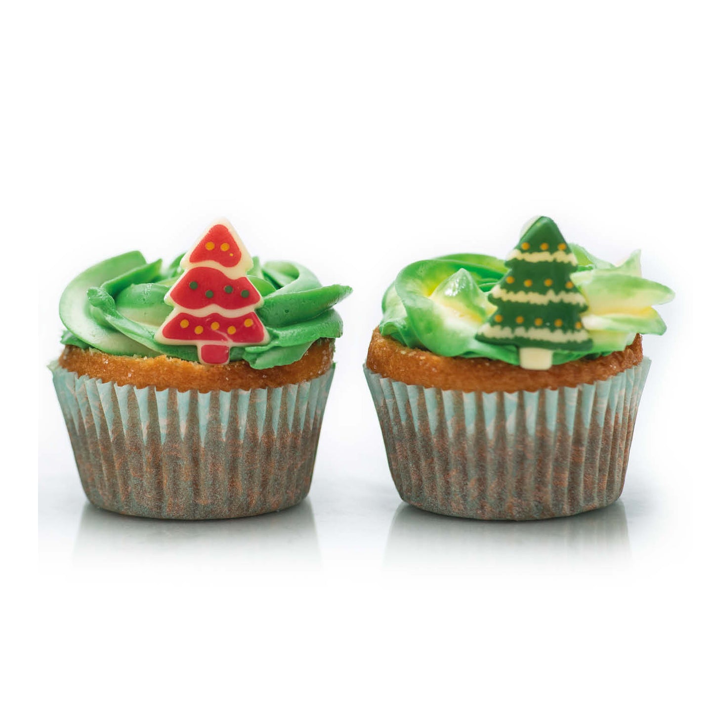 DECORAÇÃO SORTIDA BRANCO CHOCO ÁRVORES DE NATAL 34X27MM