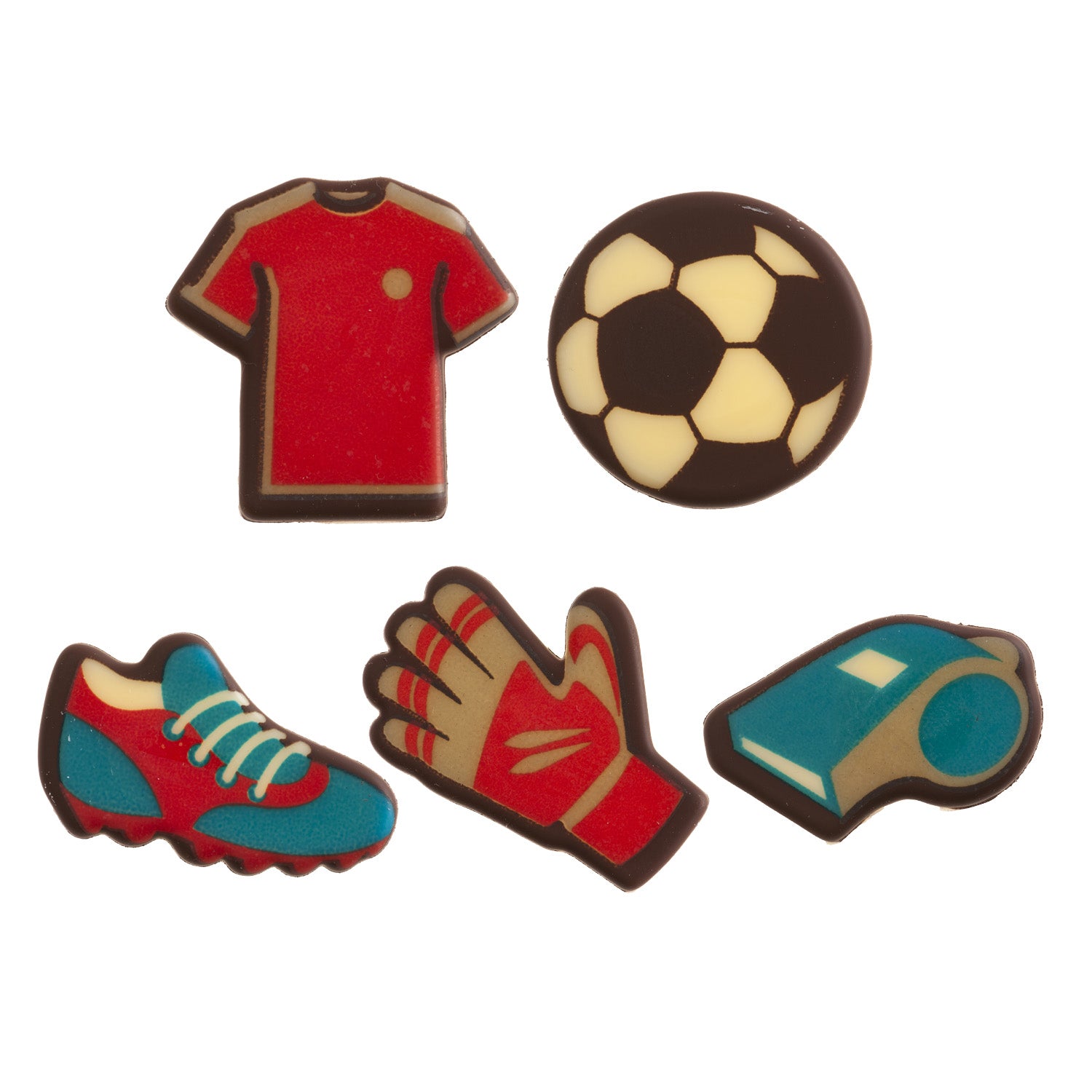 ASSORTIMENT FOOTBALL CHOCOLAT BLANC 30-40MM