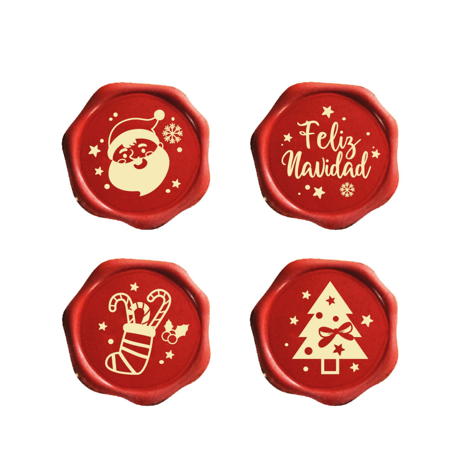 MERRY CHRISTMAS WHITE CHOCOLATE ASSORTMENT Ø 34MM