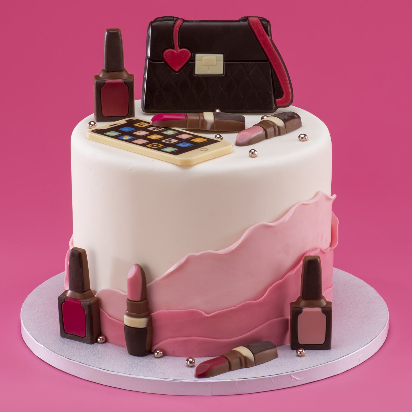 BORSA PER DECORAZIONI IN CIOCCOLATO E KIT TRUCCO 4 PZ