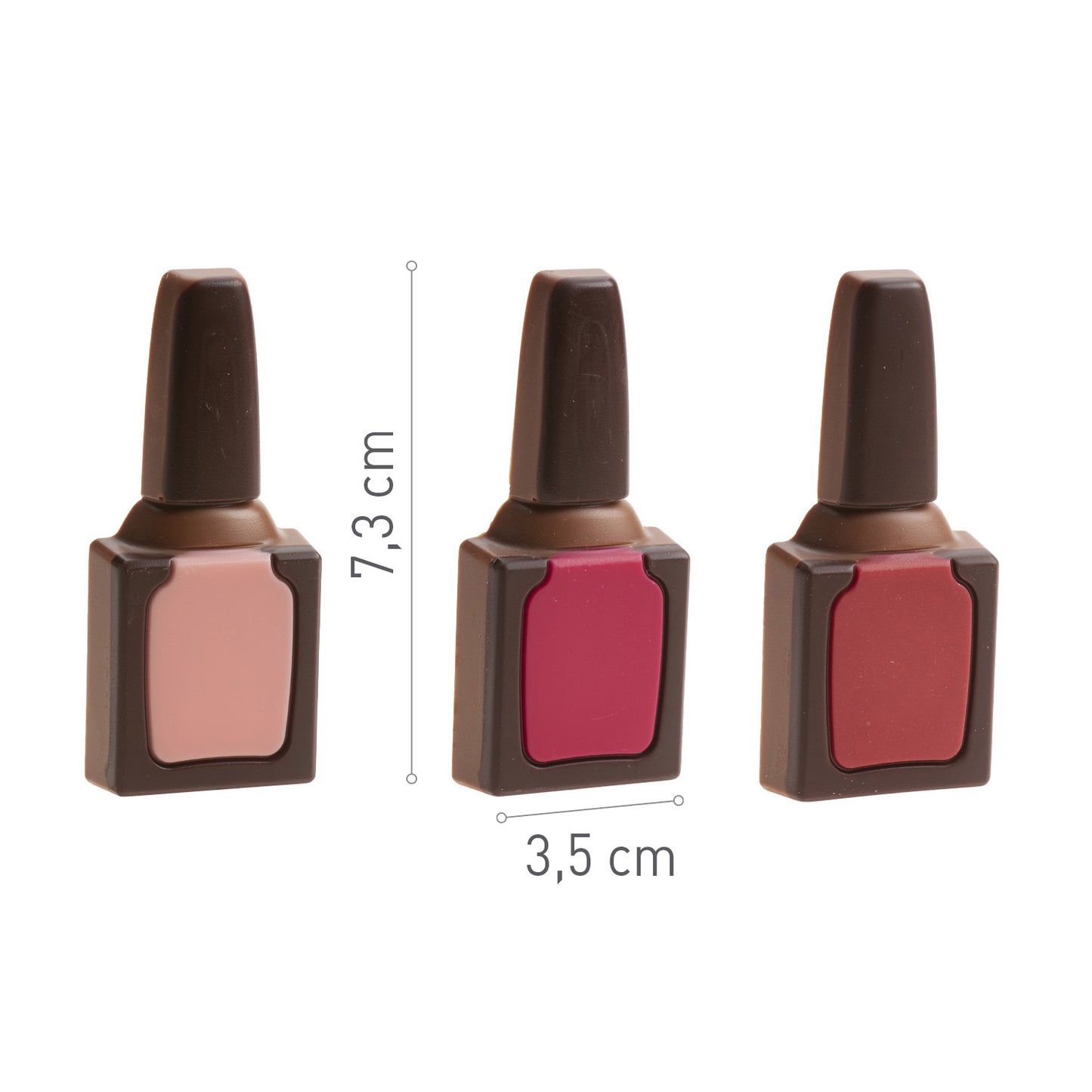 MILK CHOCOLATE NAIL PAINT DECORATION 72X20MM