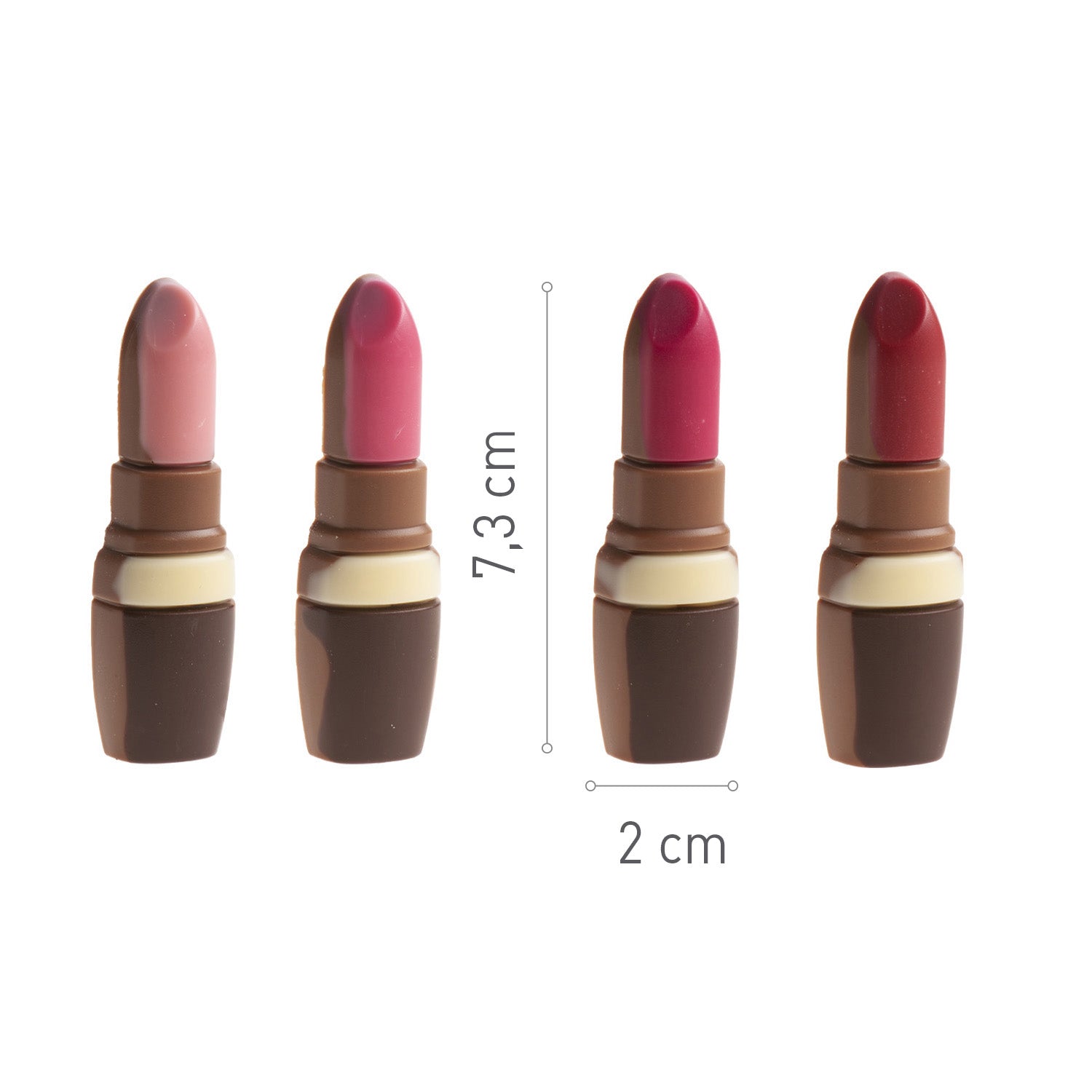 DECORAÇÃO BATOM CHOCOLATE DE LEITE 73X20CM