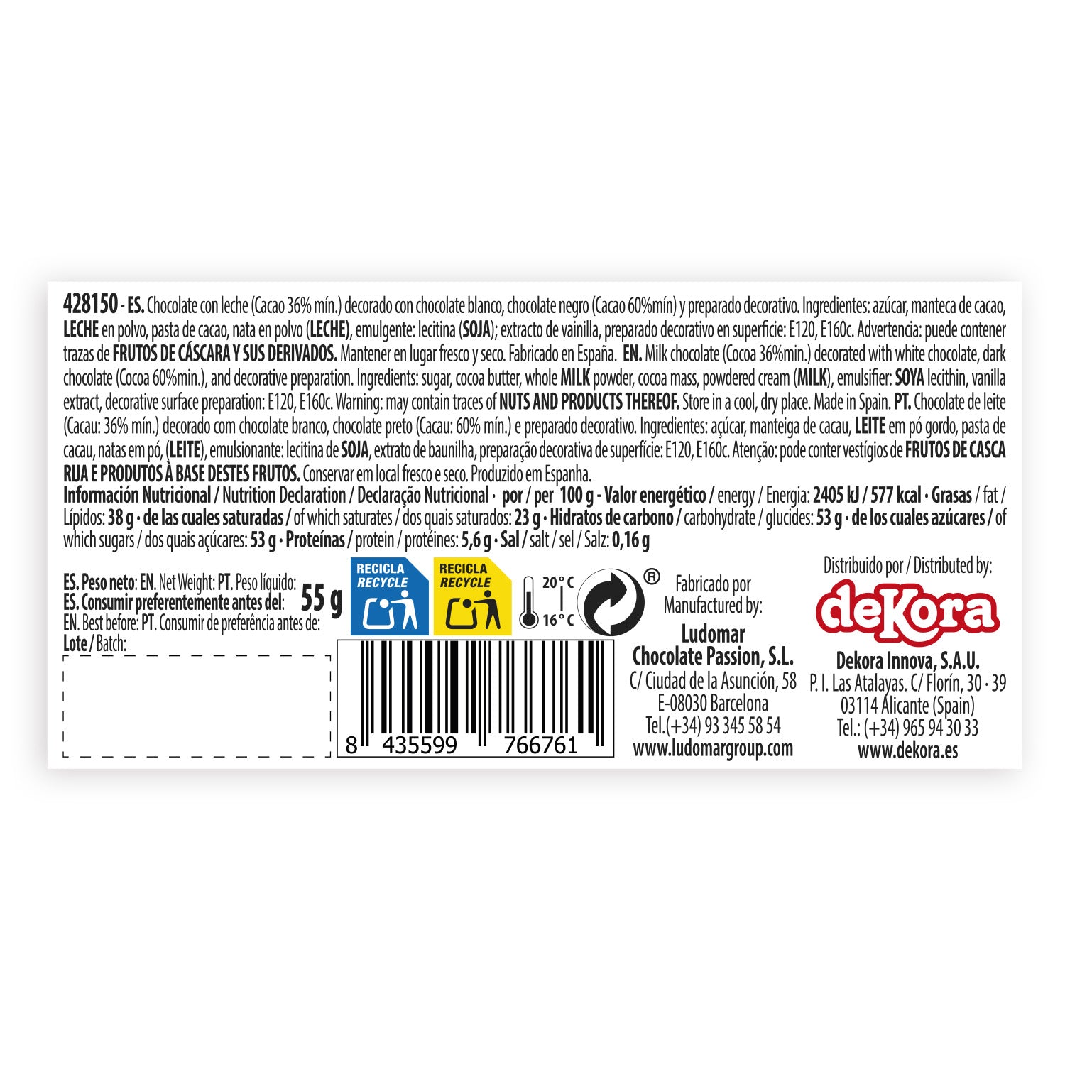 DECORAÇÃO BATOM CHOCOLATE DE LEITE 73X20CM