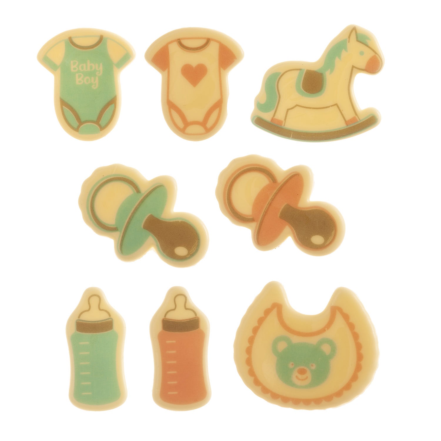 ASSORTIMENTO BABY SHOWER CIOCCOLATO BIANCO 45MM