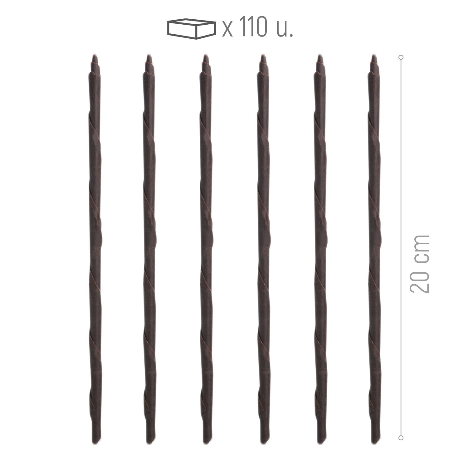 PANATELLA CHOCOLATE NEGRO 200X6MM