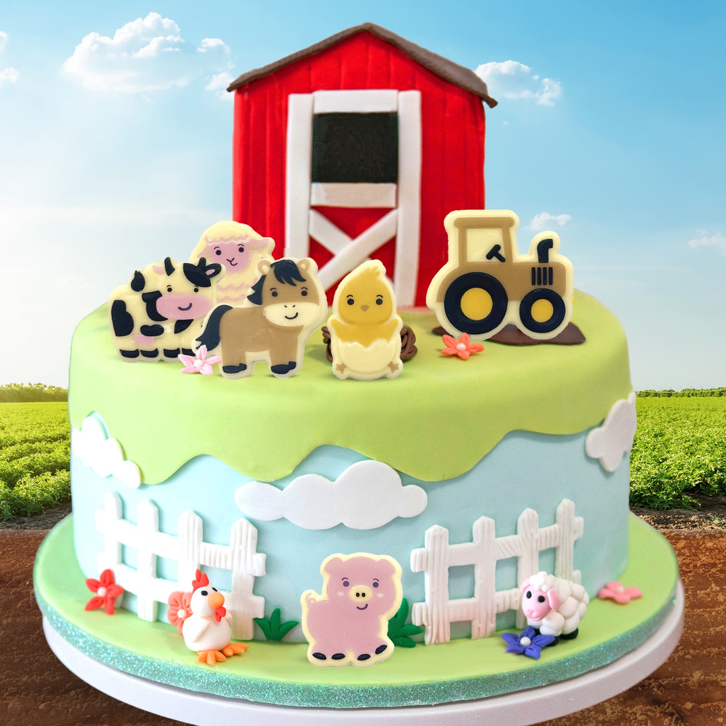 SURTIDO ANIMALES DE GRANJA CHOCOLATE BLANCO