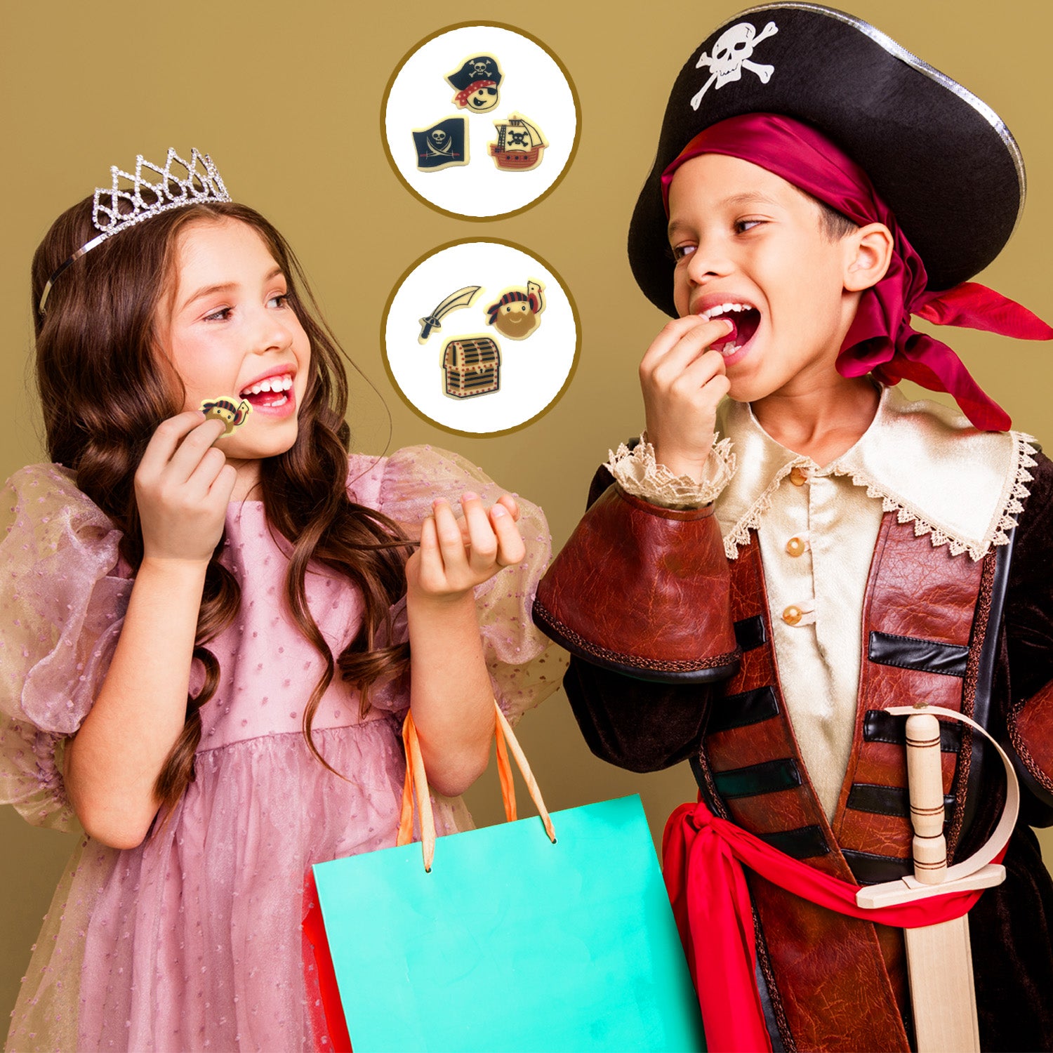 ASSORTIMENT DE PIRATES CHOCOLAT BLANC 39MM