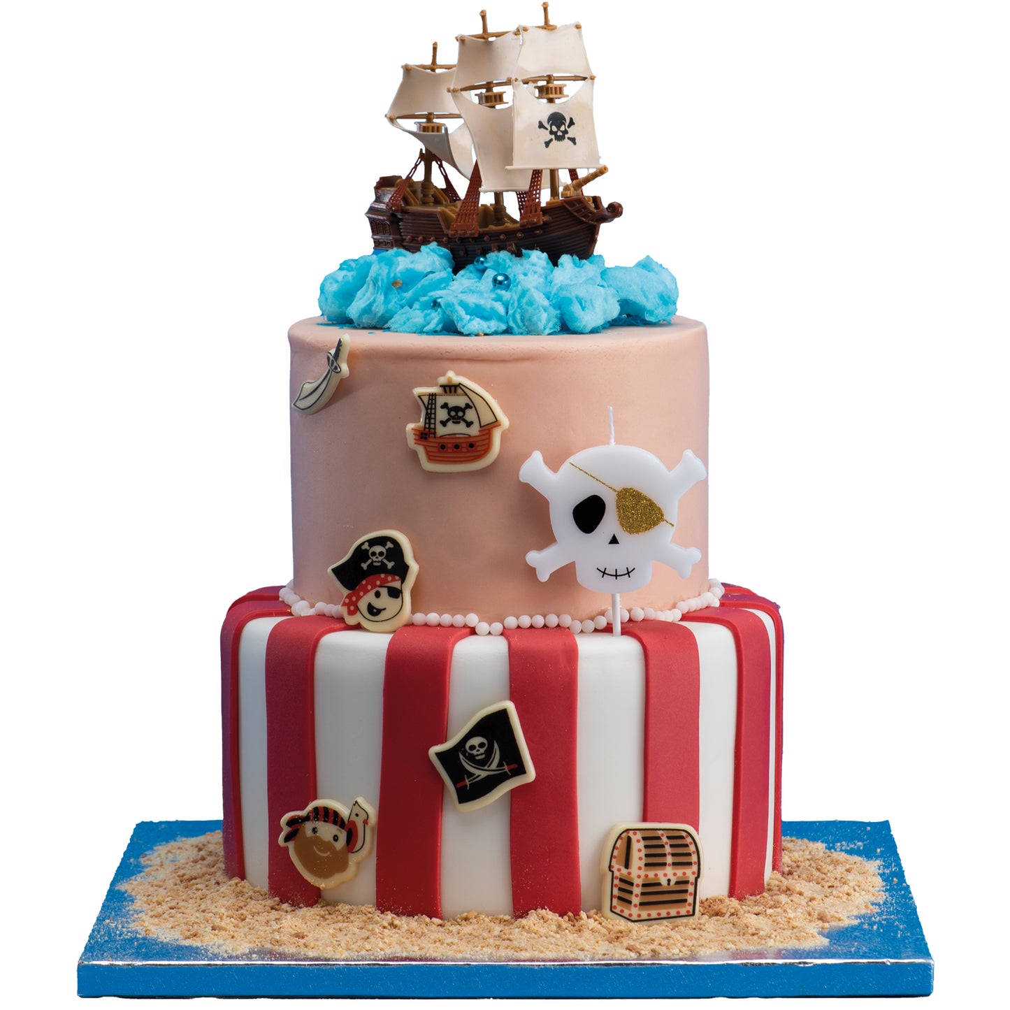 ASSORTIMENT DE PIRATES CHOCOLAT BLANC 39MM