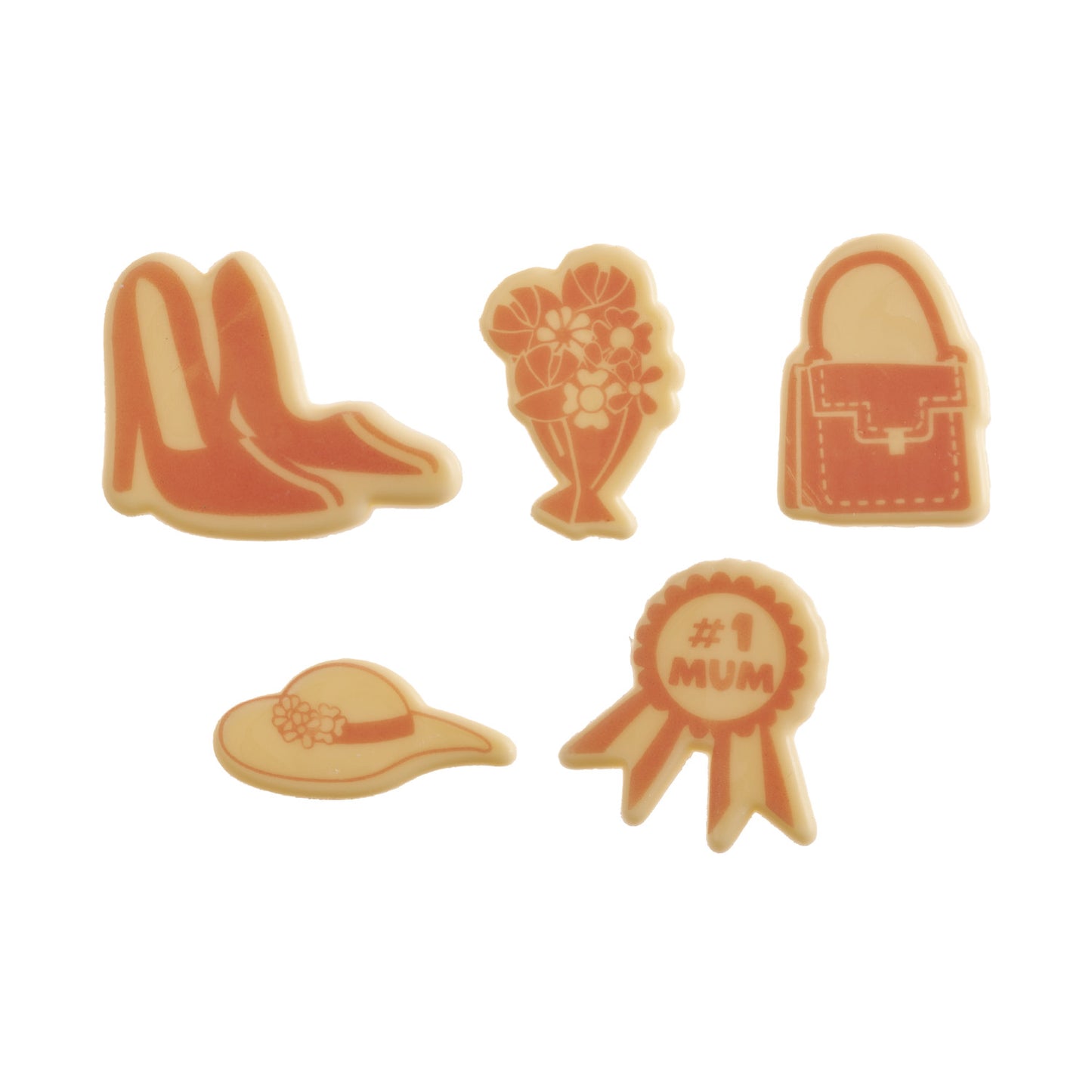 FIGURINES ASSORTIES MÈRE CHOCO BLANC 42MM APPROX.