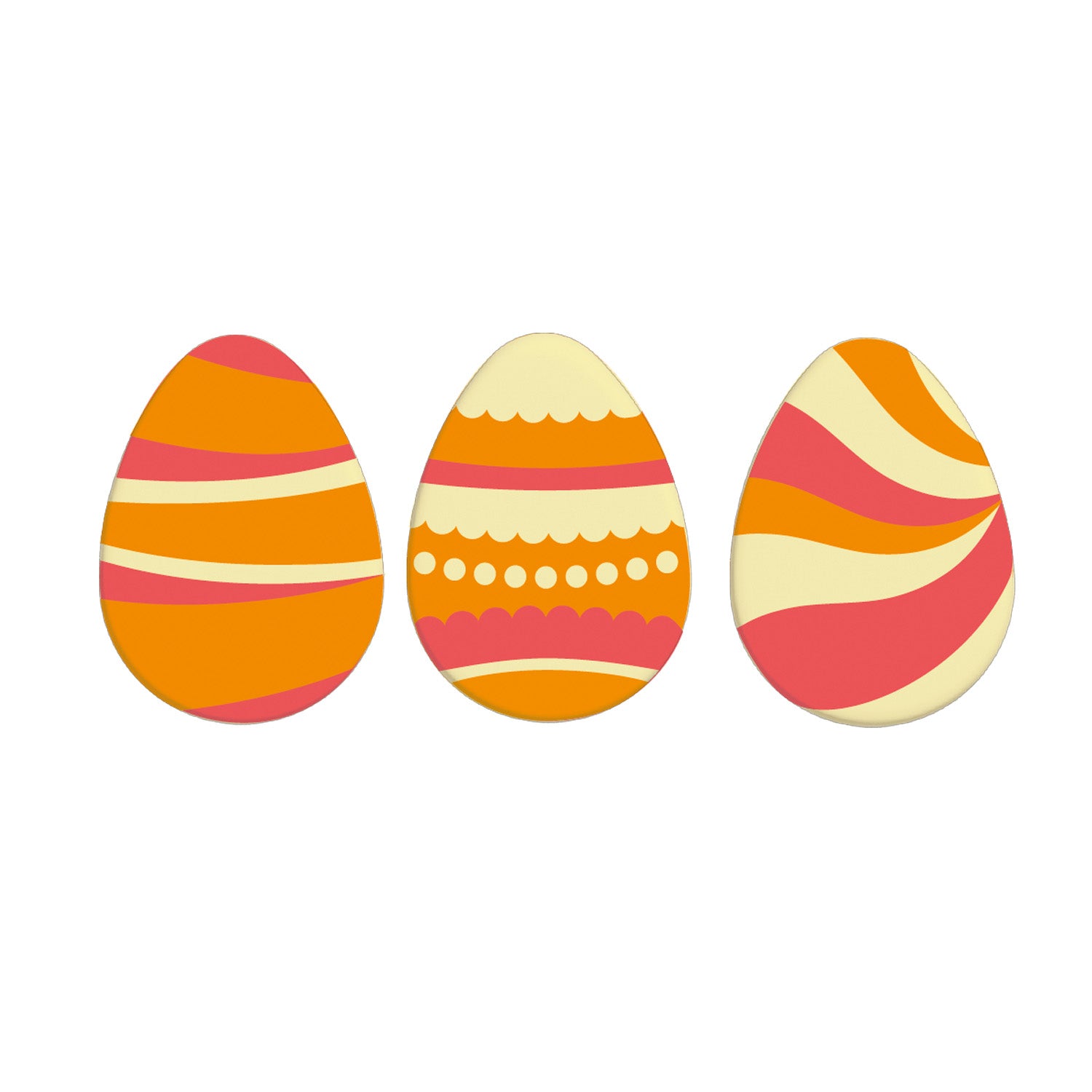 SURTIDO HUEVOS FANTASIA CHOCOLATE BLANCO 35X26MM