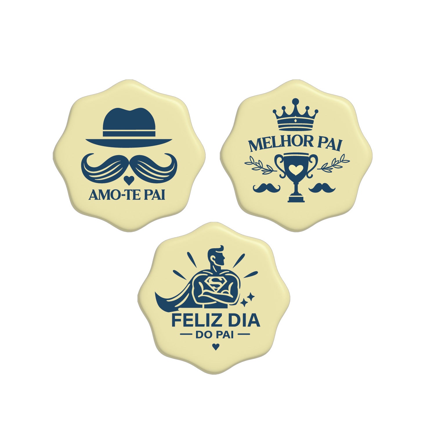 LETRERO CHOCOLATE BLANCO DÍA DEL PADRE PORTUGAL 1 - 54 UDS