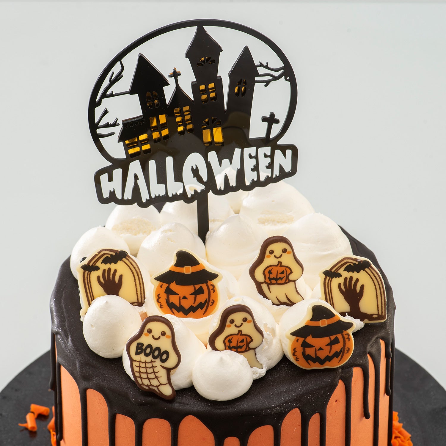 SURTIDO HALLOWEEN FANTASMAS, TUMBA Y CALABAZA - 32 UDS