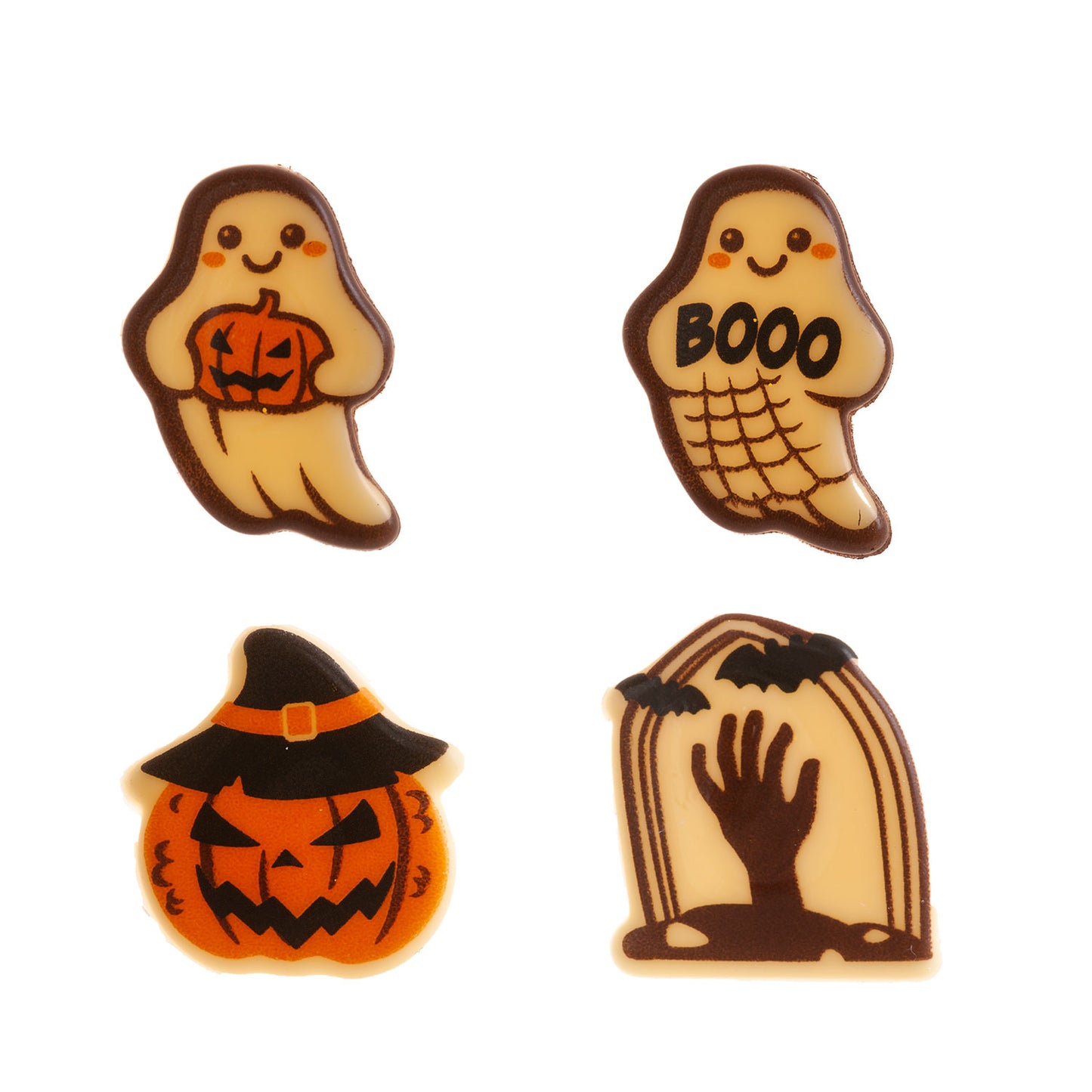 SURTIDO HALLOWEEN FANTASMAS, TUMBA Y CALABAZA - 32 UDS