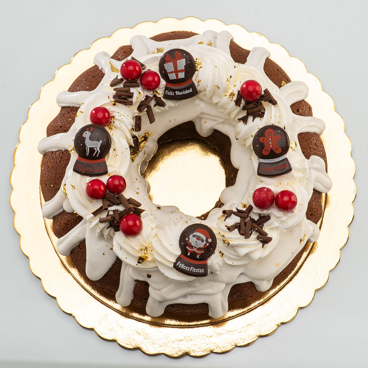 ASSORTED DARK CHOCOLATE SNOW GLOBE DECORATION 5 MODELS 120 UNITS