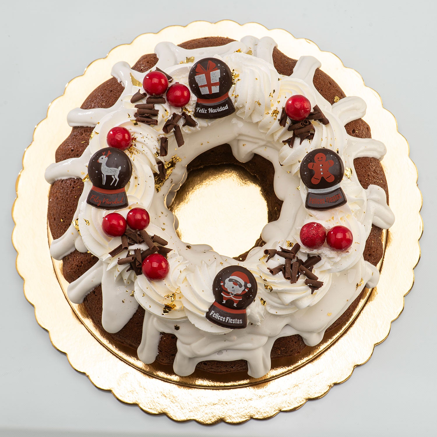 ASSORTED DARK CHOCOLATE SNOW GLOBE DECORATION 5 MODELS 120 UNITS