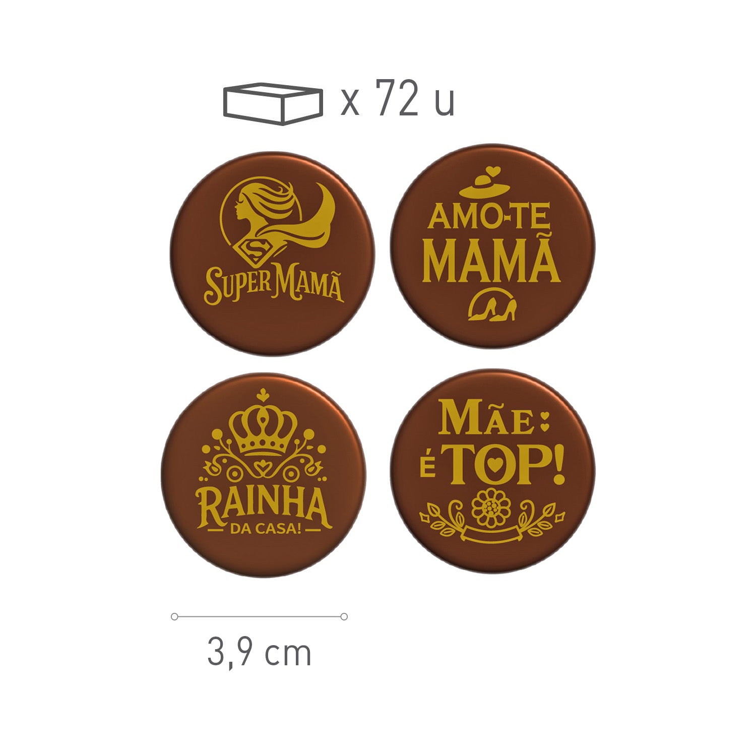 SURTIDO DÍA MADRE PORTUGAL CHOCO NEGRO 72 UDS