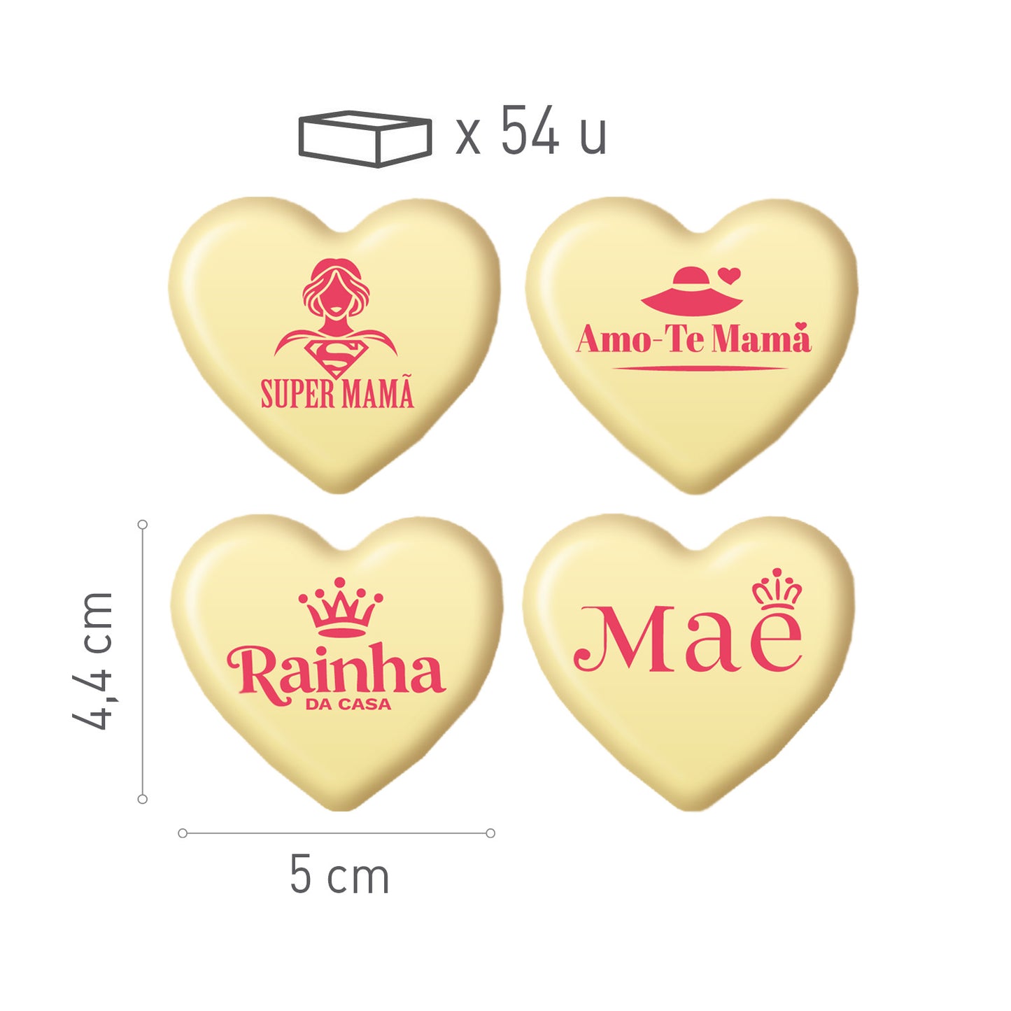 ASSORTMENT MOTHER'S DAY PORTUGAL WHITE CHOCOLATE 54 UNITS