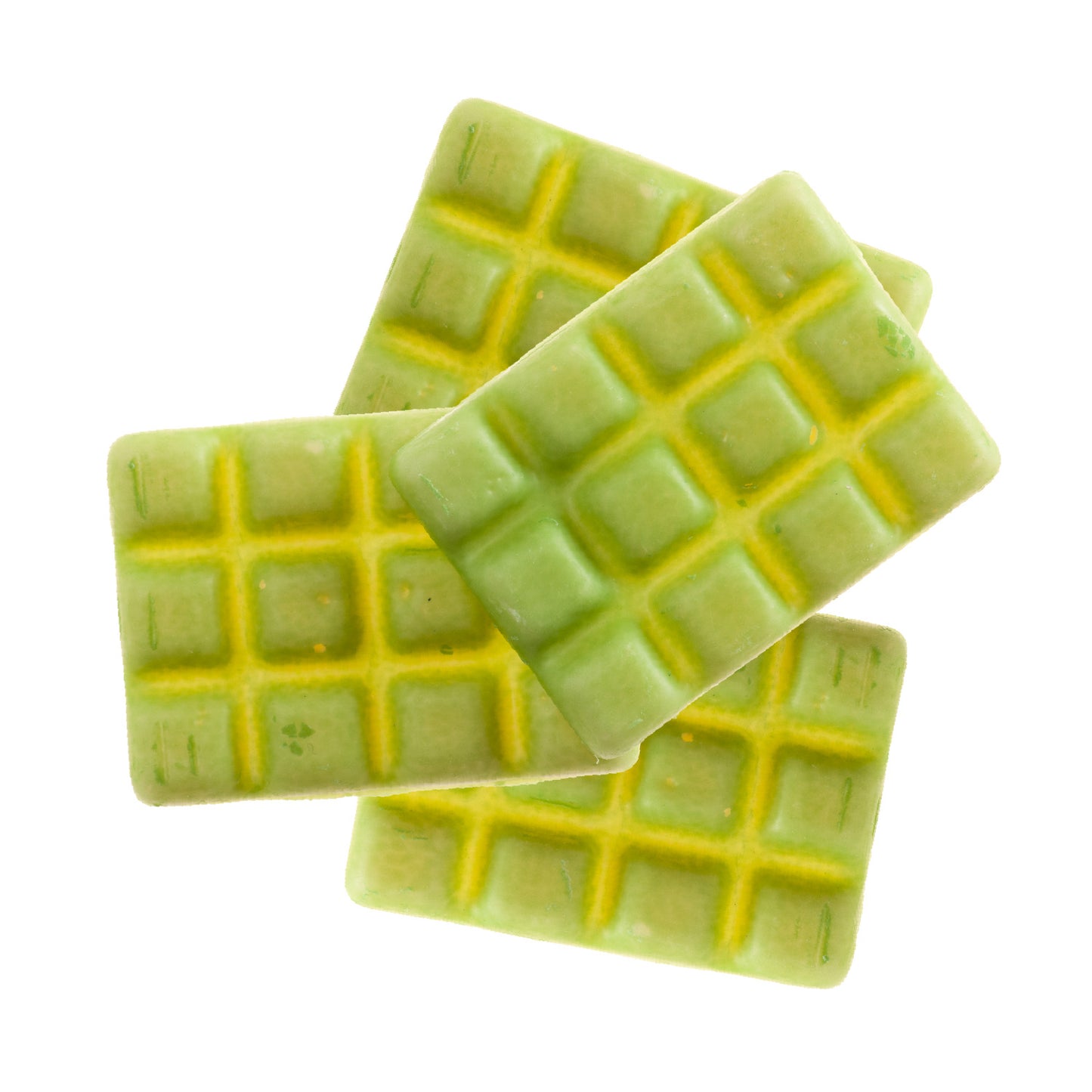  TABLETTA CHOCO BLANCO PISTACHO 35X26MM - 36 UDS