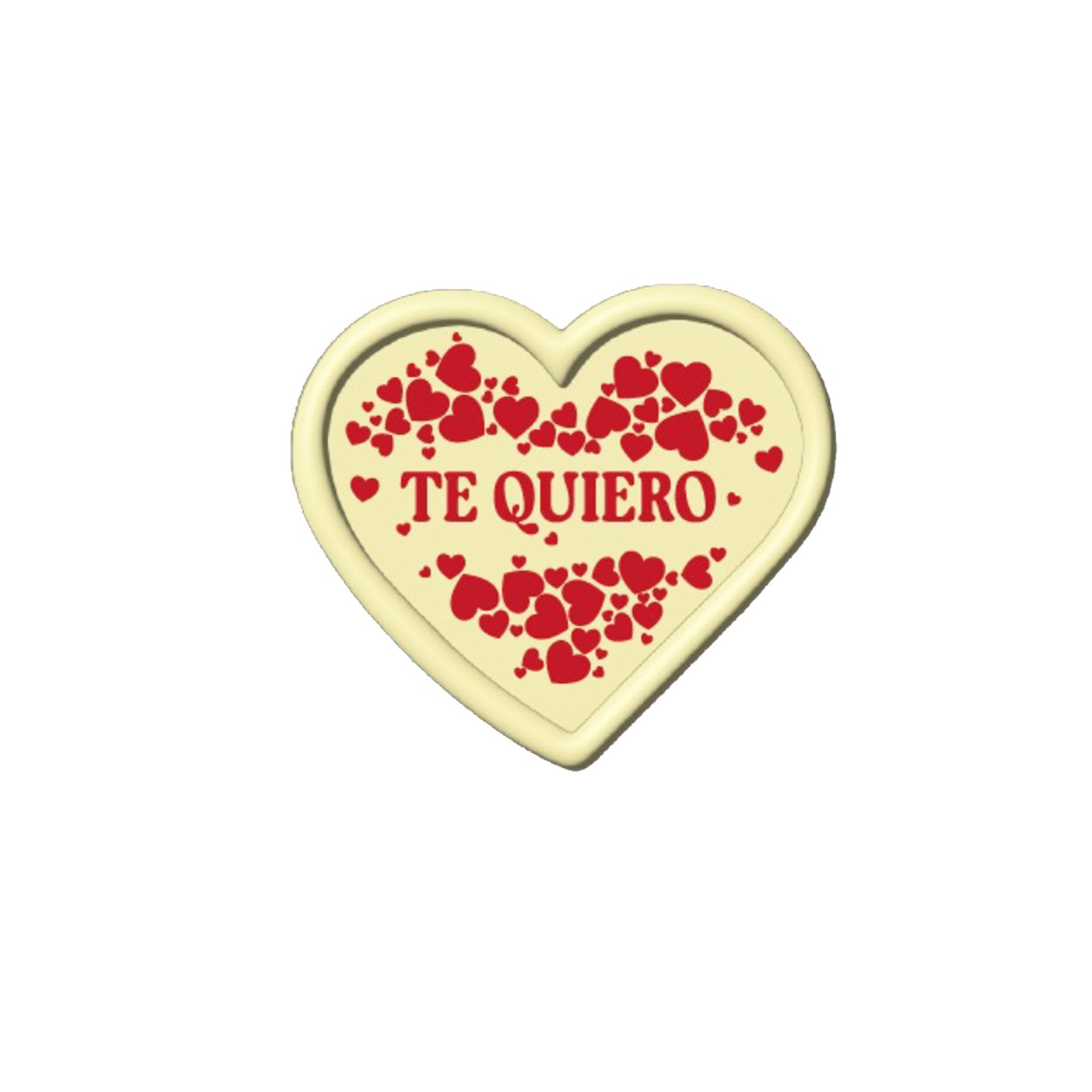 CARTELLO BIANCO CHOCO I LOVE YOU 40X35 MM