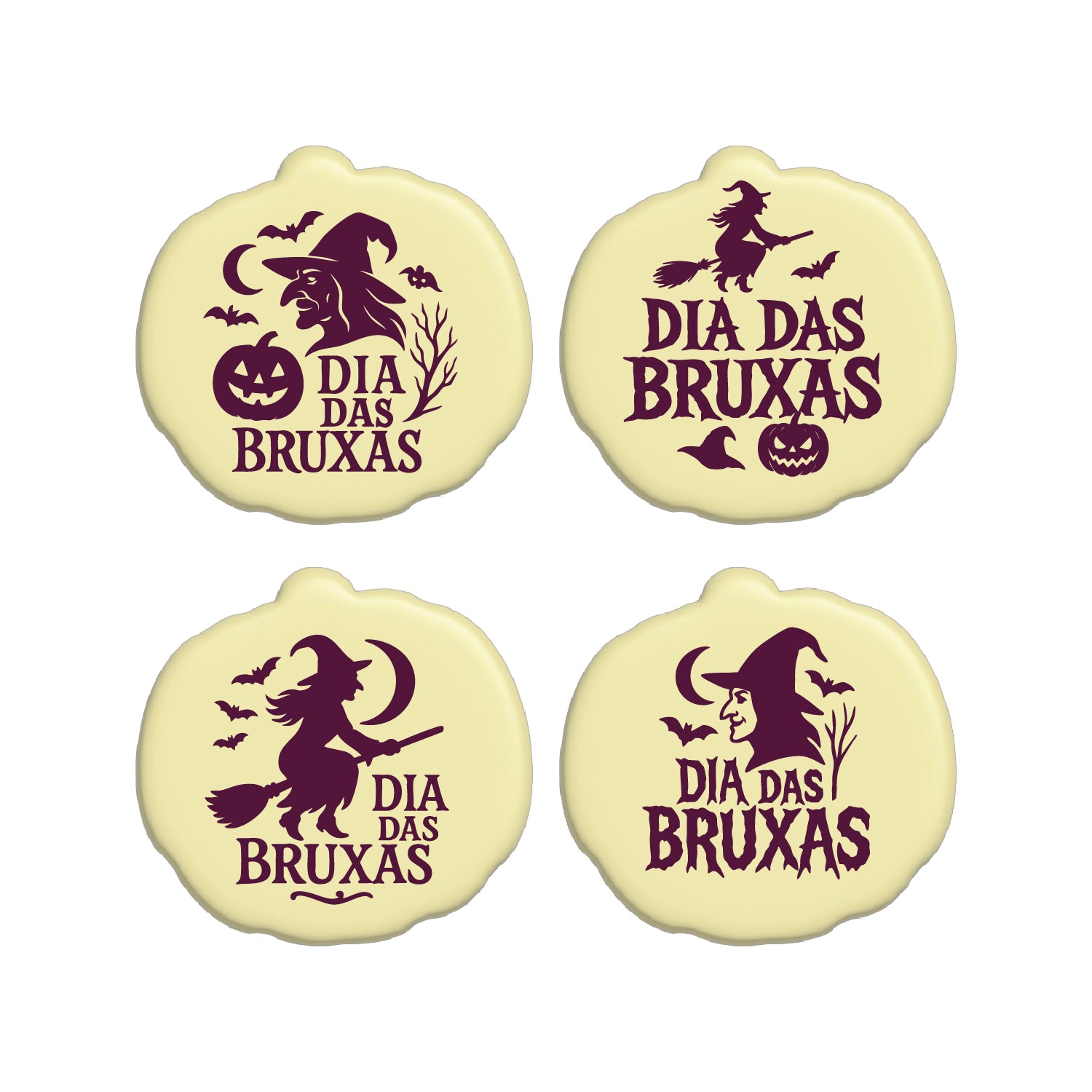SURTIDO CHOCOLATE BLANCO BRUXAS 46 x 44MM - 54 UDS