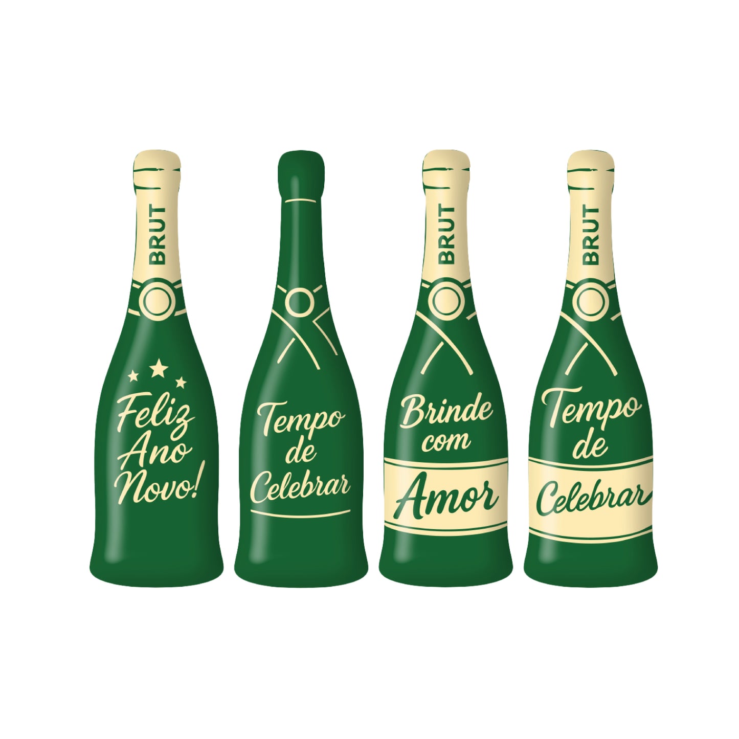 ASSORTIMENT CHOCO BLANC CAVA FELIZ ANO NOVO - 48 UNITÉS