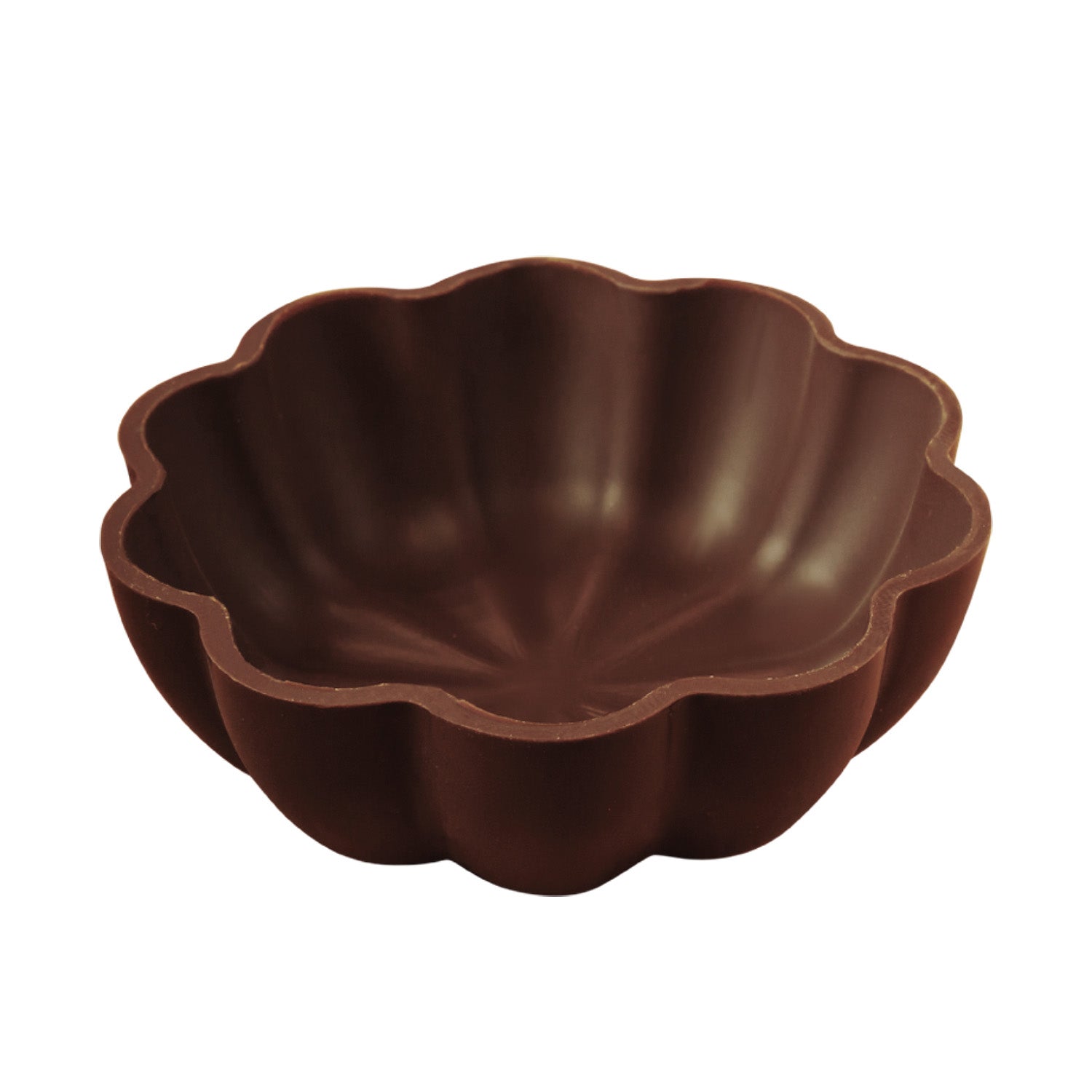 MARGARITA DE CHOCOLATE NEGRO 3D Ø 64 x 21 MM - 64 UDS