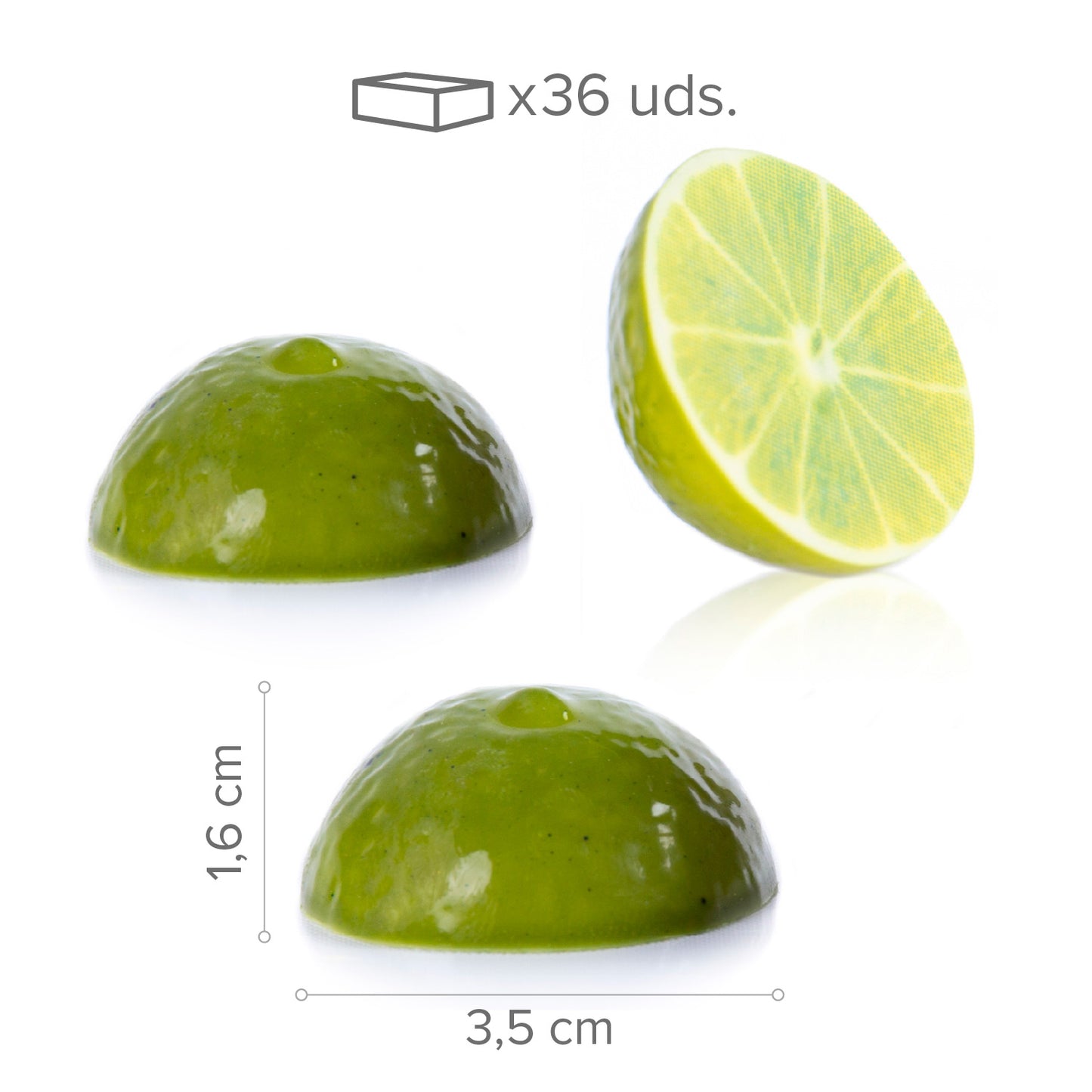 CHOCOLATE BRANCO LIMA - 35X16 MM - 36 UNIDADES