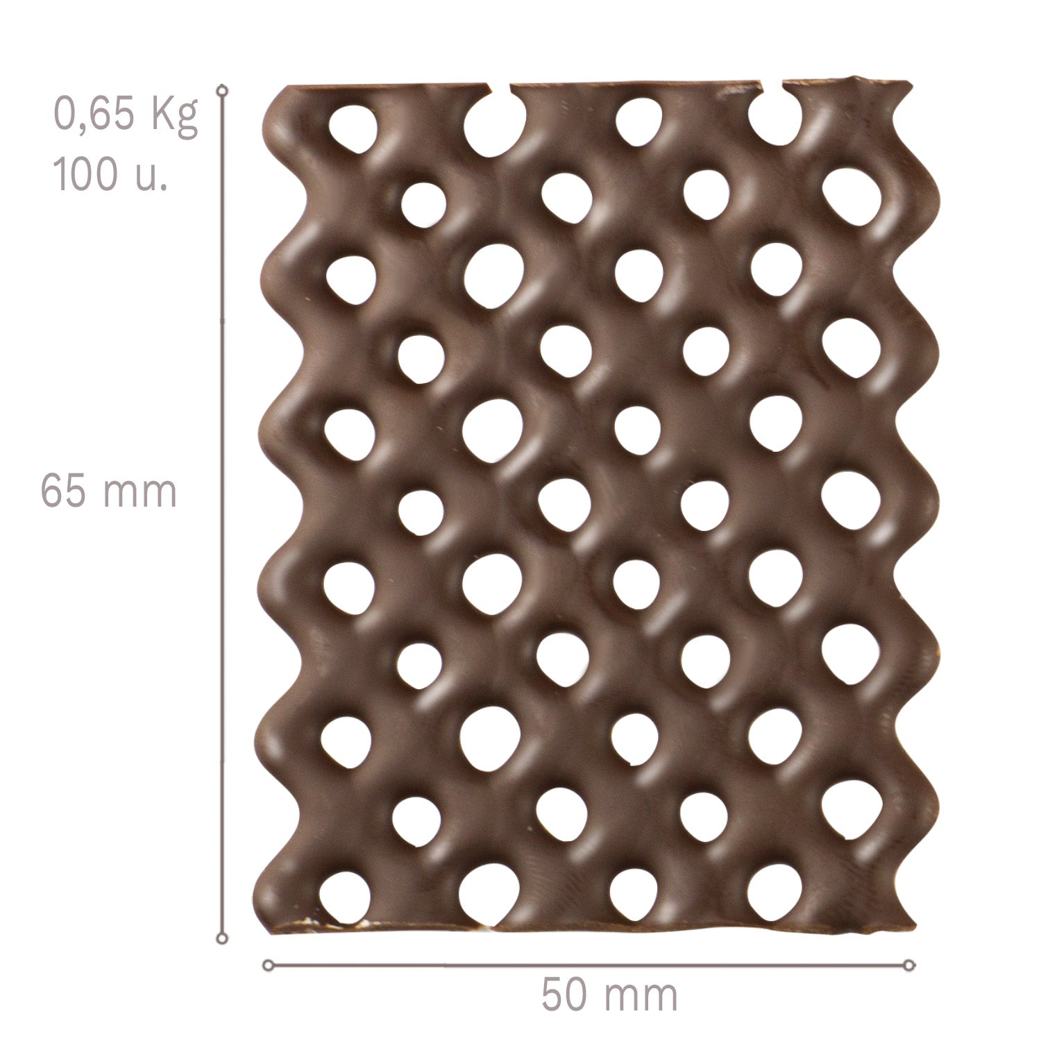 RETANGOLO NERO GRANDE 50X65 MM - 0,65 KG - 100 PZ