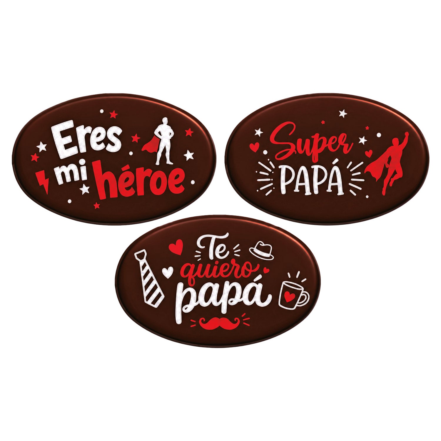 LETRERO CHOCOLATE NEGRO SURTIDO SUPER PAPA 3MOD 60 UNIDADES