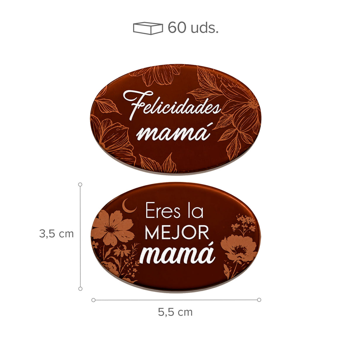 TARGHETTA CIOCC. FONDENTE MAMMA ASS. 2MOD 60UNITÀ