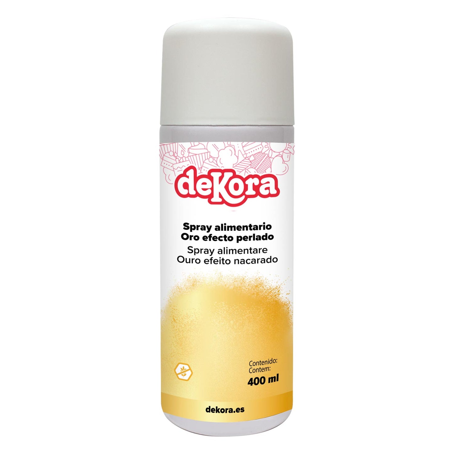 PEARL EFFECT GOLD EDIBLE SPRAY 400ML