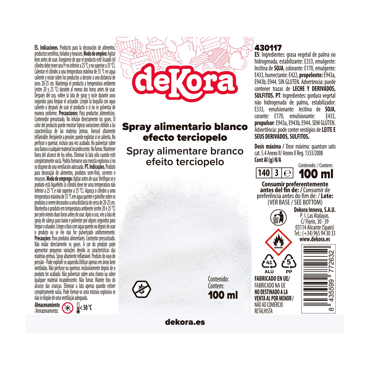 NUOVO SPRAY EFEETTO VELLUTO BIANCO 100ML