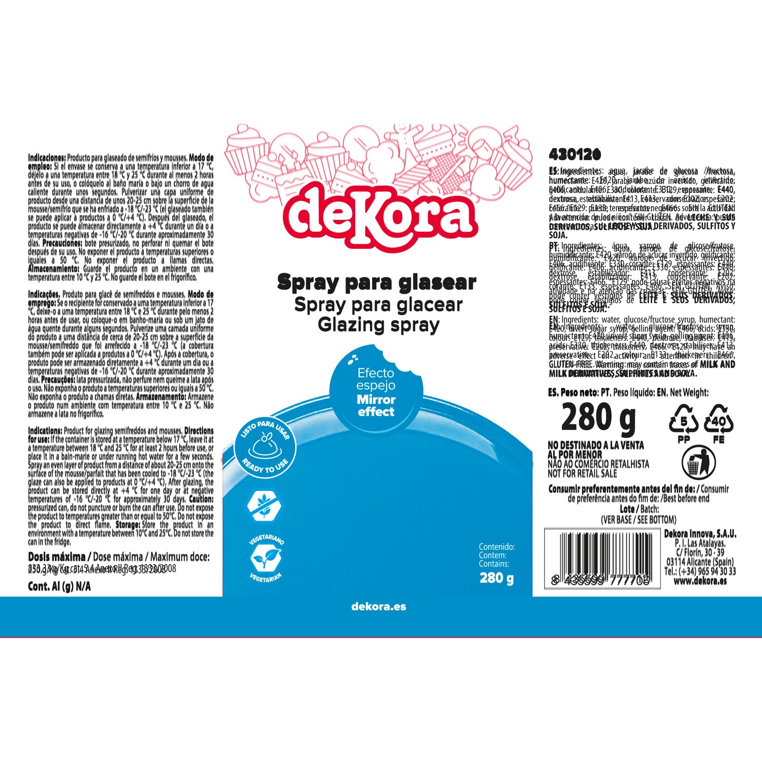 BLUE GLAZE SPRAY 280G