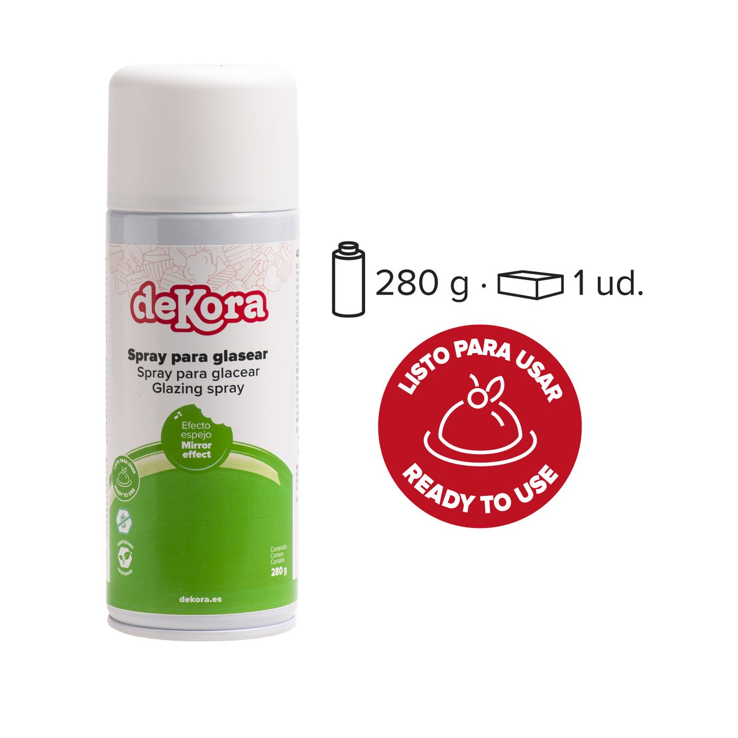 SPRAY DE GLACÊ VERDE 280G