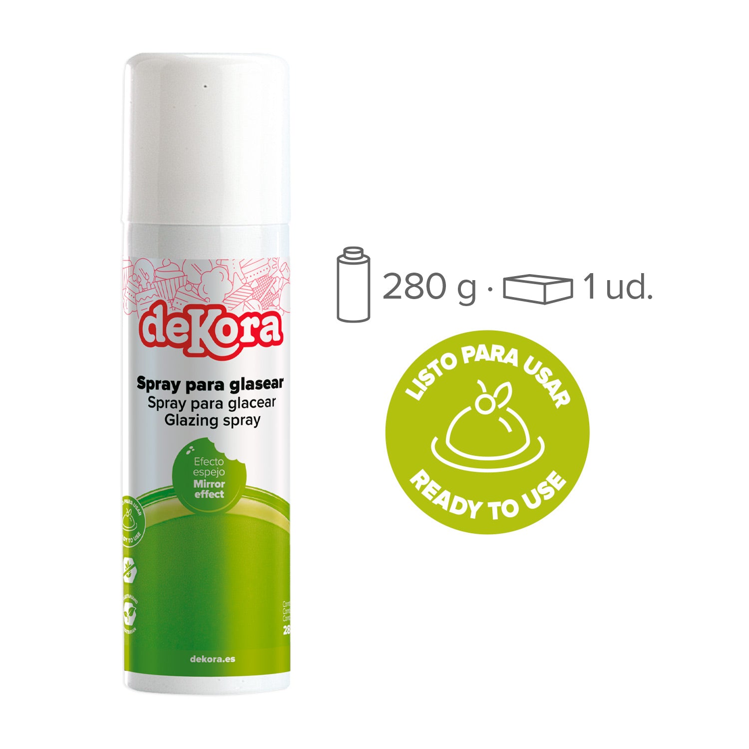 SPRAY GLAZE VERDE PISTACHO AZF 280G